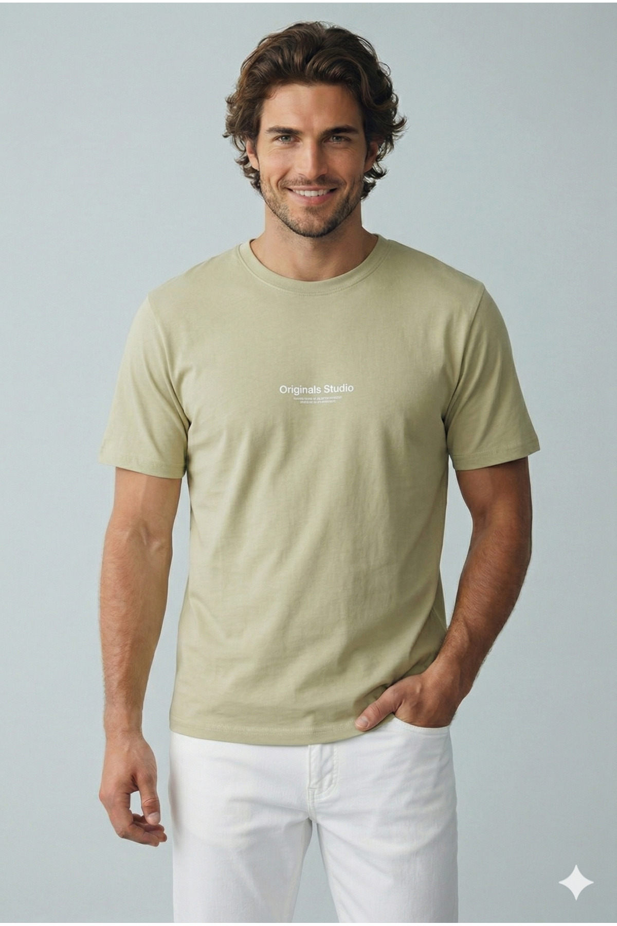 J&J Men's Basic Solid Color Comfy Casual T-Shirt