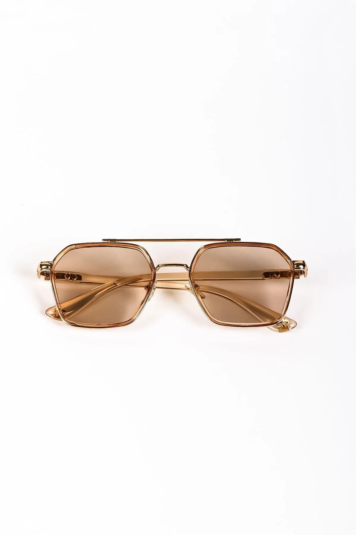 Chunky Frame Ecs Unisex Nude Kahverengi Uv400 Filtreli Ultra Hafif Güneş Gözlüğü görsel 2