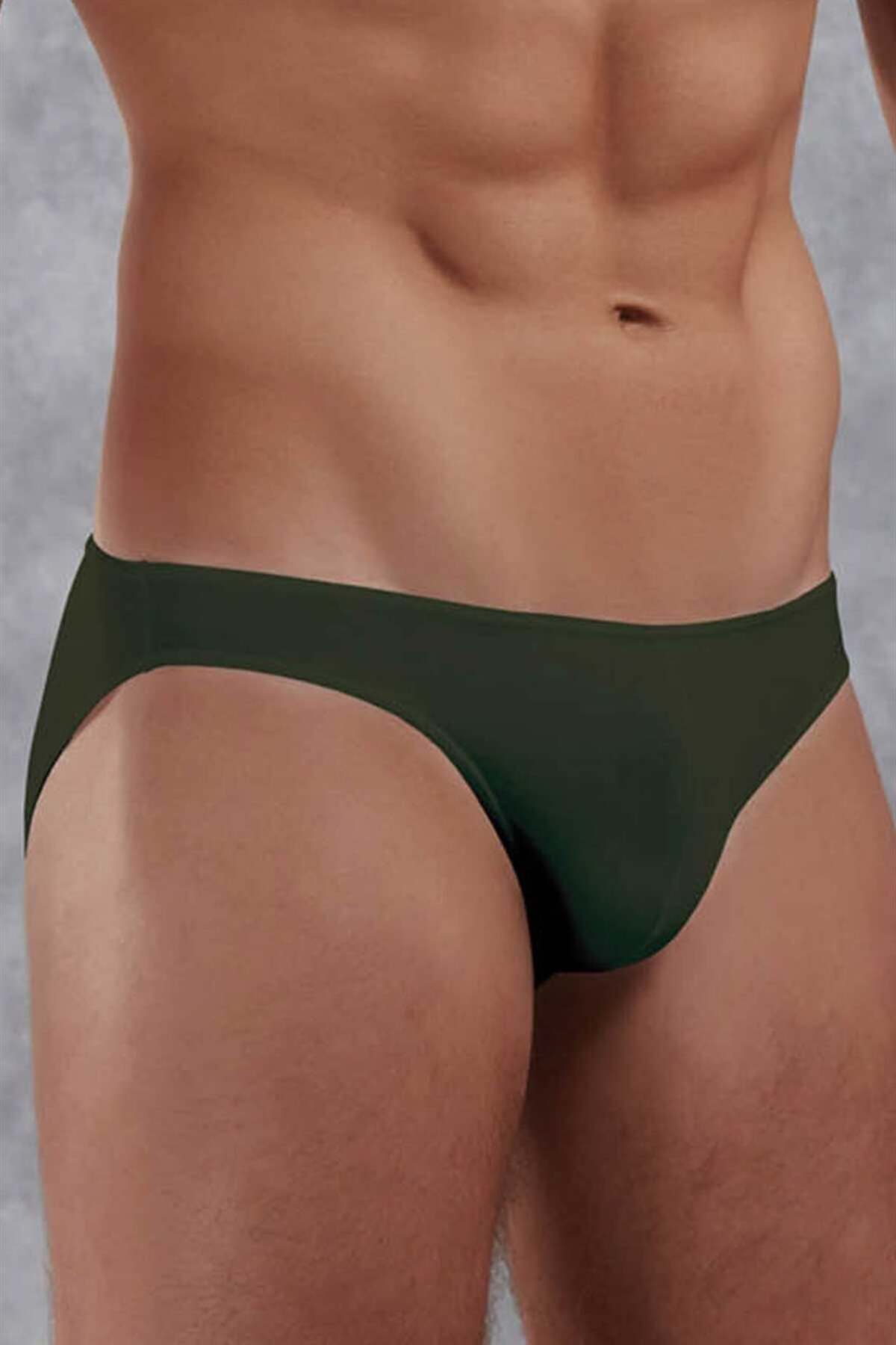 Men's Modal Slim Waistband Solid Color Slip Panties 1281