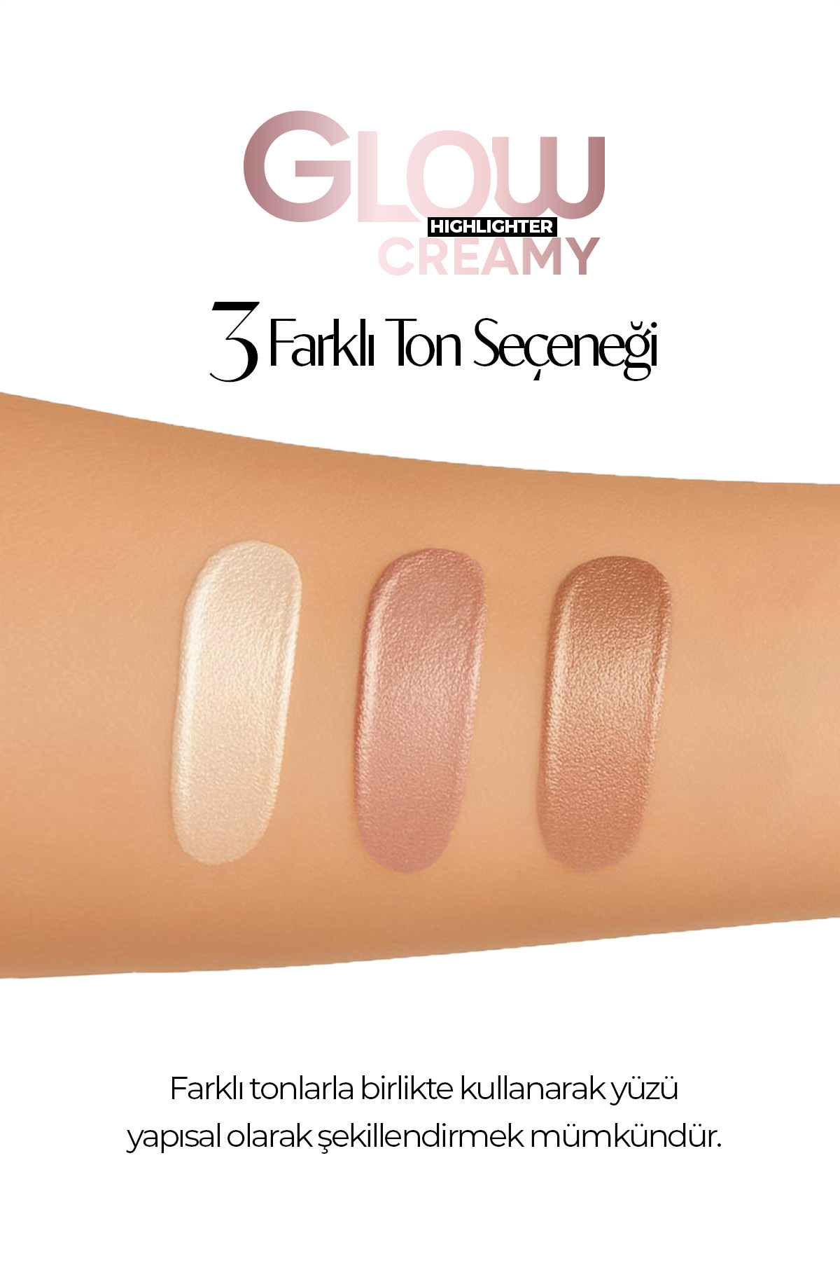 Glow Creamy Highlighter Doğal Işıltılı Krem Aydınlatıcı 30 ML Sandstone 04 — قهوه‌ای glowcreamyhigh — تصویر 5 از 7
