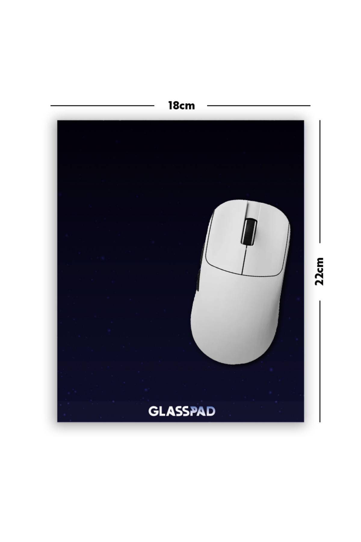 GlassPad Cam Mouse Pad - Kırmızı - Premium Temperli Cam - 18x22 Cm