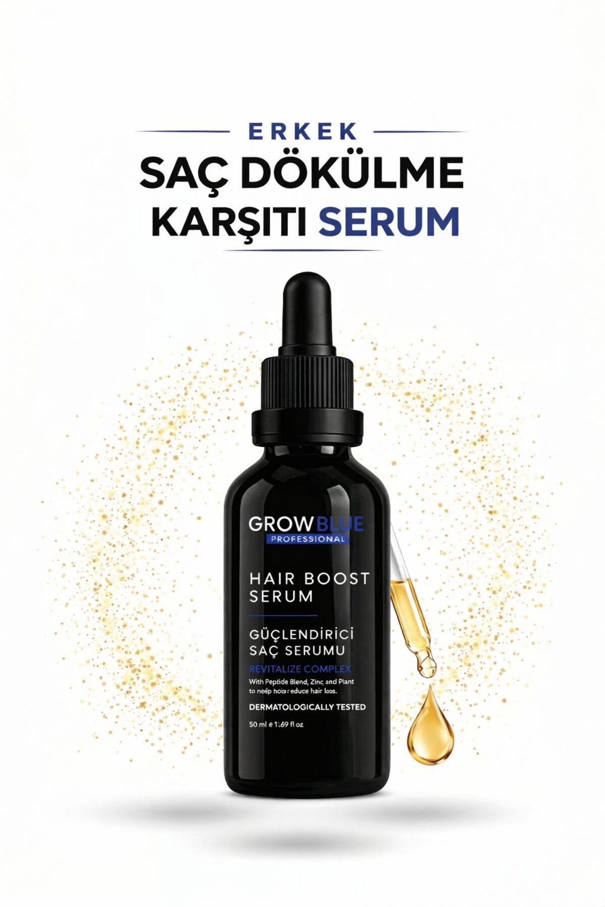 Erkek Saç Dökülme Karşıtı Serum 50 ml | Kök Güçlendirici Bakım — GRB-SDK-50ML — تصویر 2 از 7