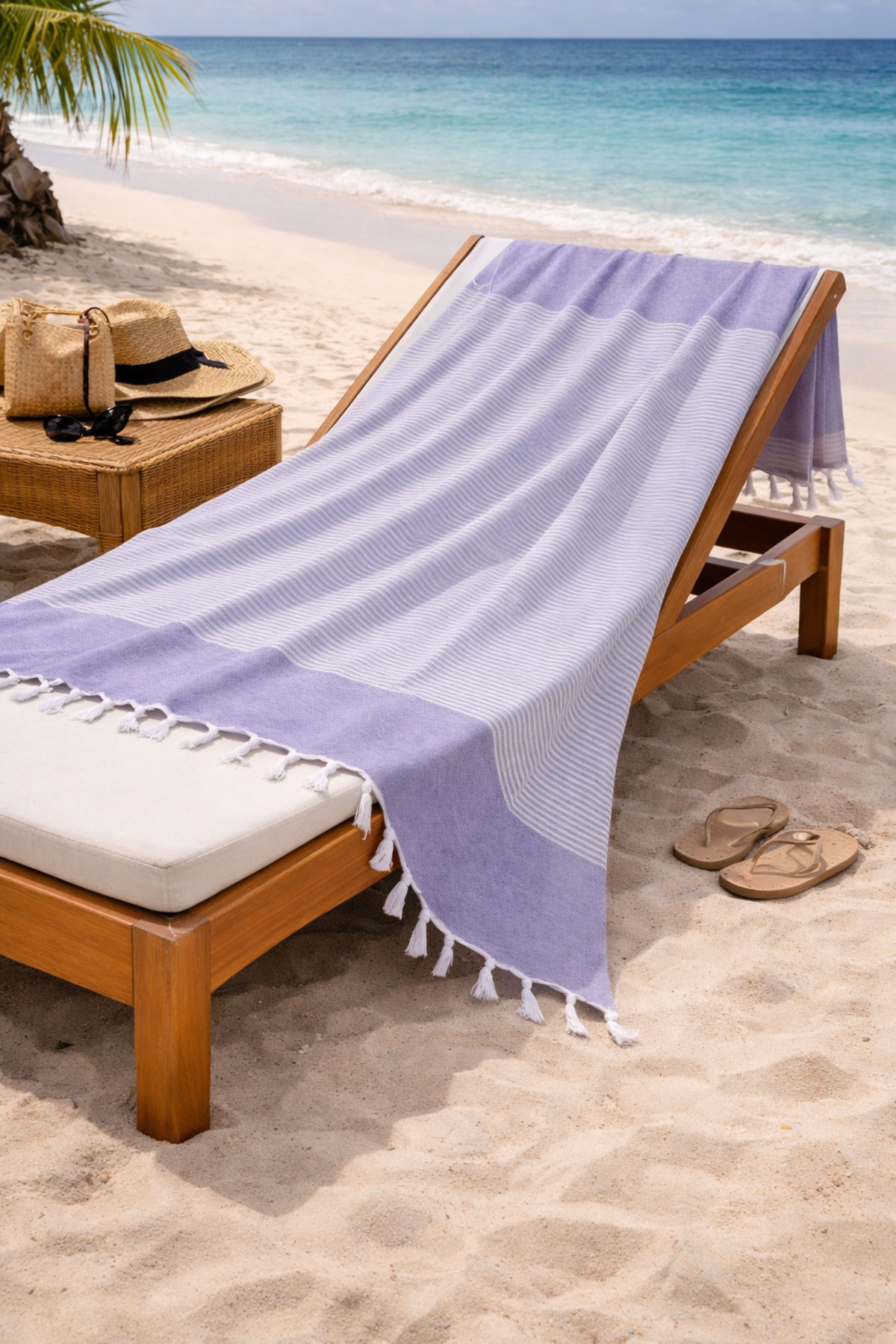 LUNGA VİTA Hürrem 100% pamučni peškir za kupanje 90x170 veliki peškir za plažu