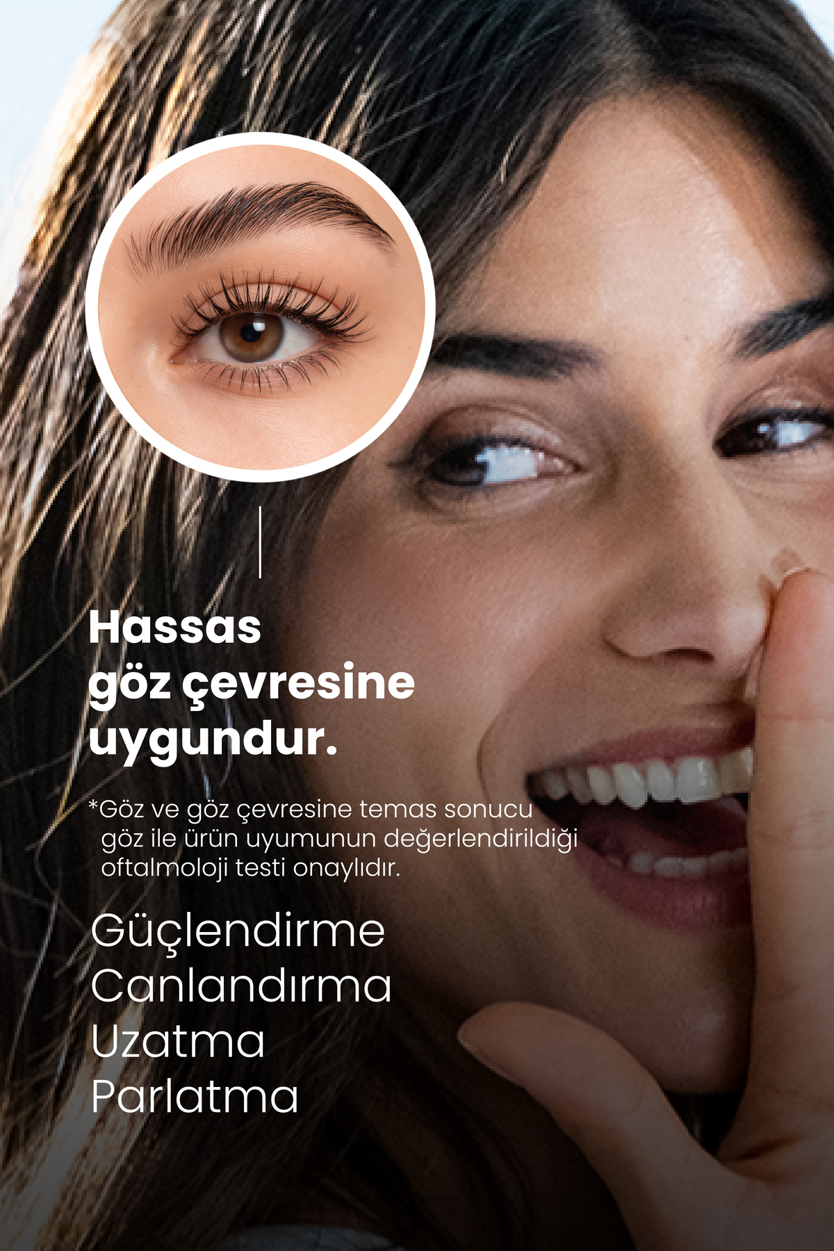 Kaş Kirpik Güçlendirici Serum 3ml – Su Bazlı Besleyici Dolgunlaştırıcı Vegan (%1 BİOTİN- %1 PEPTİT) — CGL500 — تصویر 7 از 9