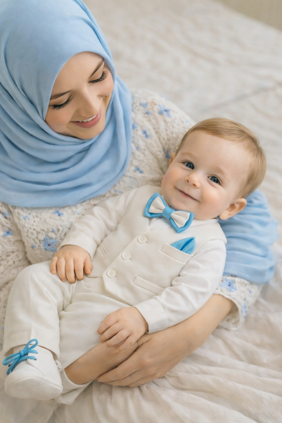 Calide Baby&Kids Erkek Bebek Mevlüt Takımı - Papyon & Kravatlı - Özel Gün Kıyafeti - 7'li Set fotoğrafı 2 (önizleme)