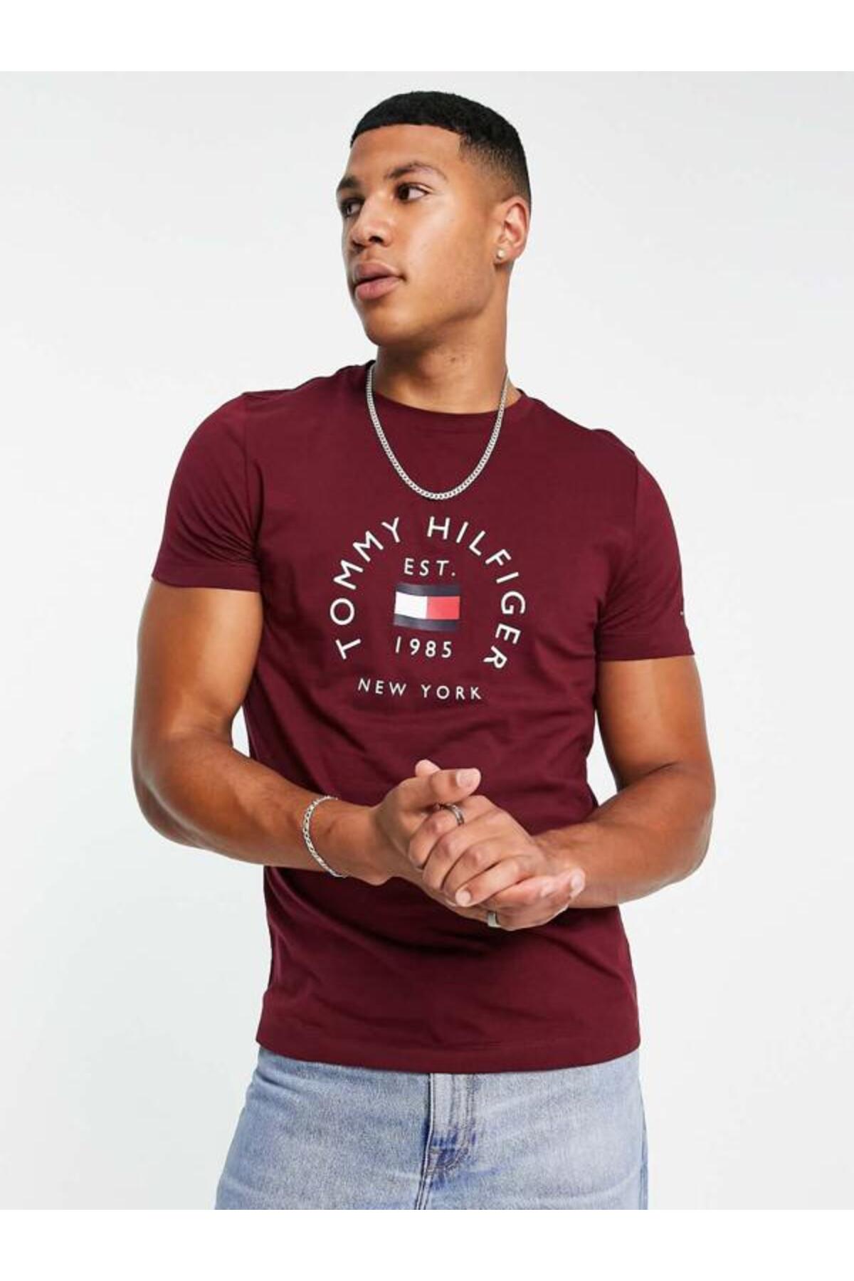 1_org_zoom تیشرت Tommy Hilfiger تامی هیلفیگر FLAG ARC REGULAR اسلیم فیت اورجینال - تصویر 1