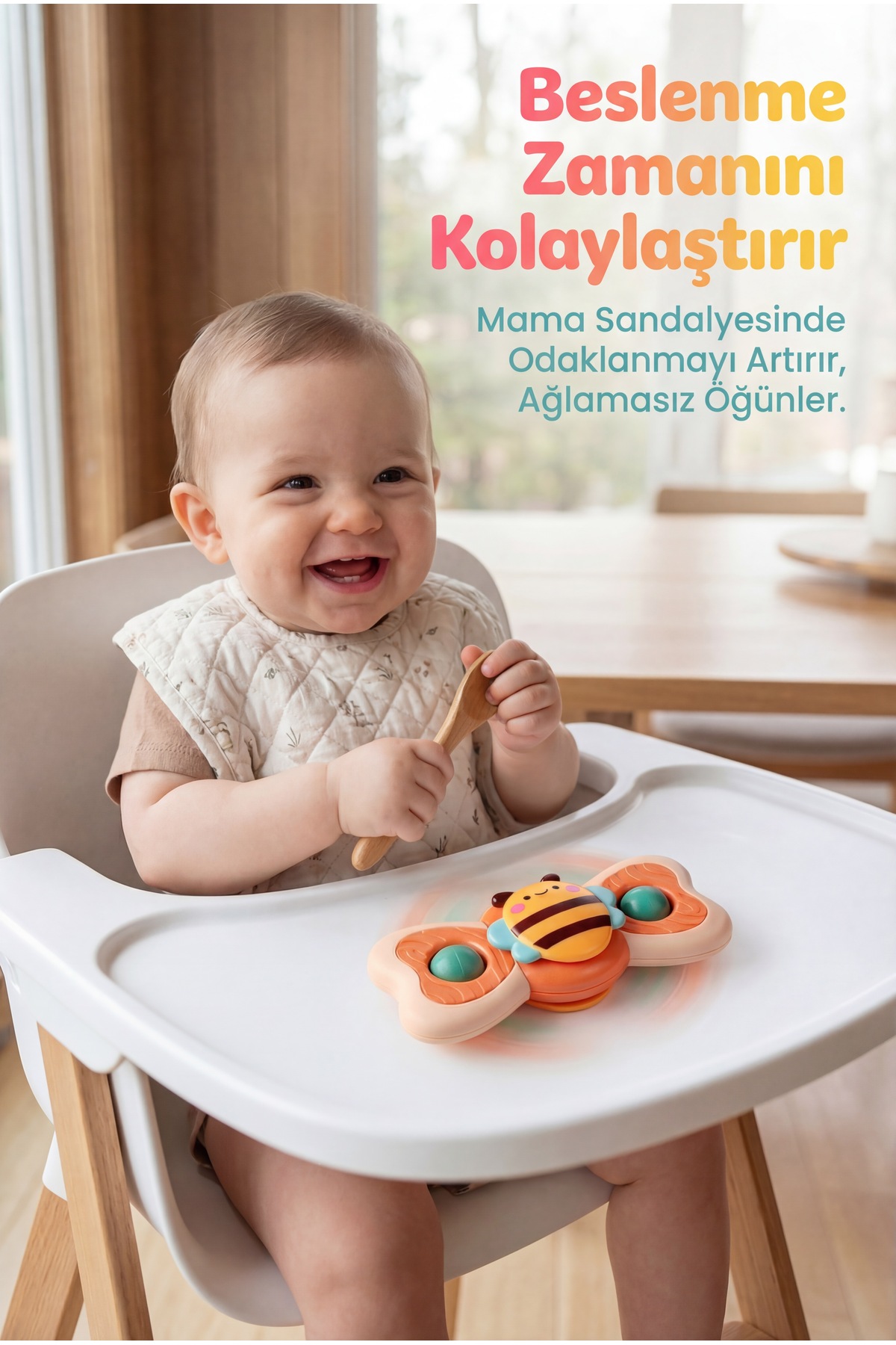 BBSKY Bebek Oyuncak 3’lü Hayvan Şekilli Vakumlu Döner Su ve Banyo Oyuncağı ABS Silikon Gelişim Oyuncağı fotoğrafı 5 (önizleme)
