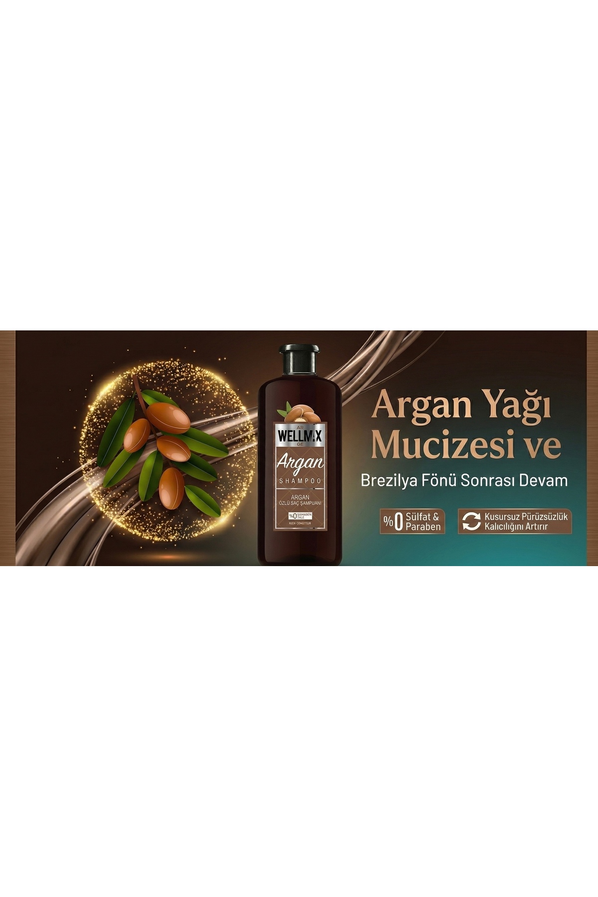 Wellmax Argan Yağlı Saç Bakım Şampuanı 500 ml Tuzsuz-parabensiz