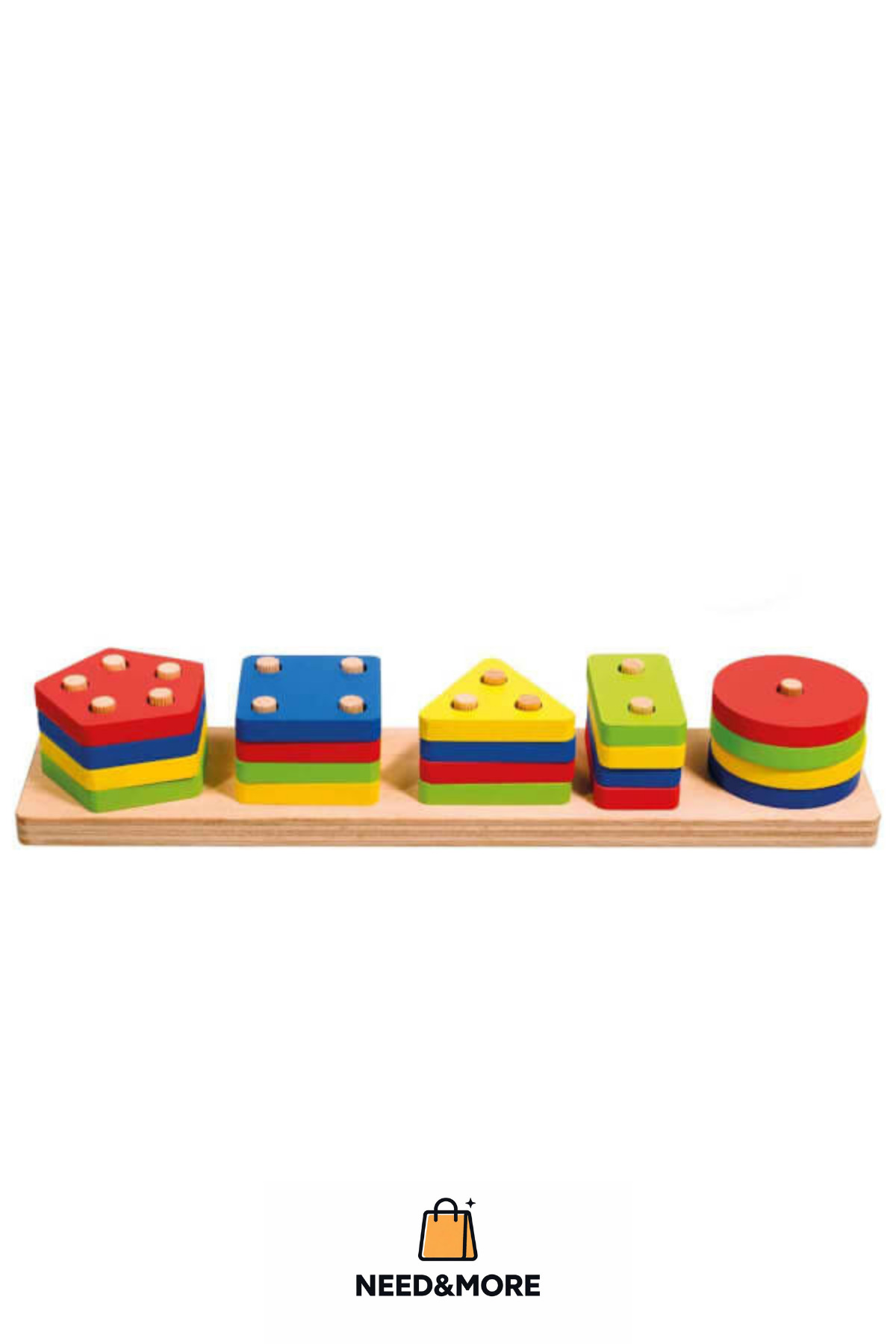 NEED&MORE #Eğitici Zeka Geliştirici Çocuk Ahşap Geometrik Şekiller Oyunu fotoğrafı 4 (önizleme)