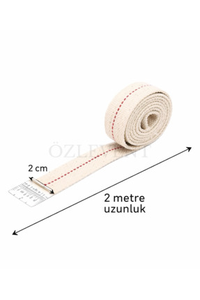 ÖZLEVENT Klasik Gaz Lambası Fitili No:14 2 Metre %100 Pamuk ( 2 cm genişlik)