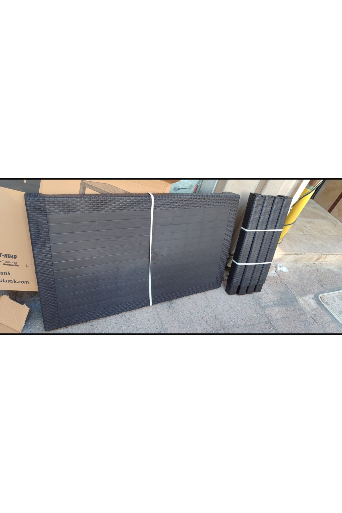 rattan J200 Bahçe Masası Dayanıklı Efektli Plastik 70x120 - Fiyatı