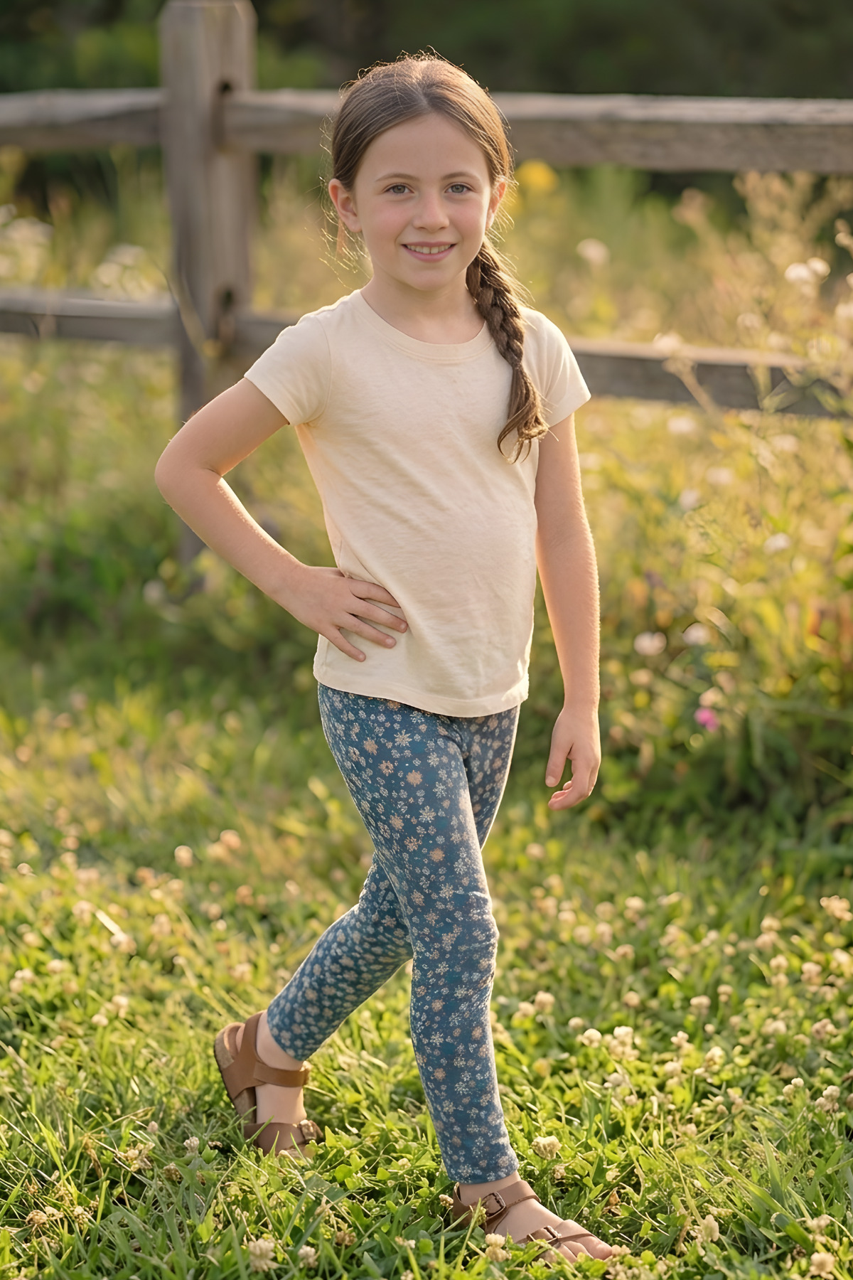 TWOO KİDS Kız Çocuk Tayt - 6'lı Set Desenli Likralı Mevsimlik Rahat Pamuklu Terletmez Uzun Tayt (2-13 YAŞ) St4 fotoğrafı 7 (önizleme)