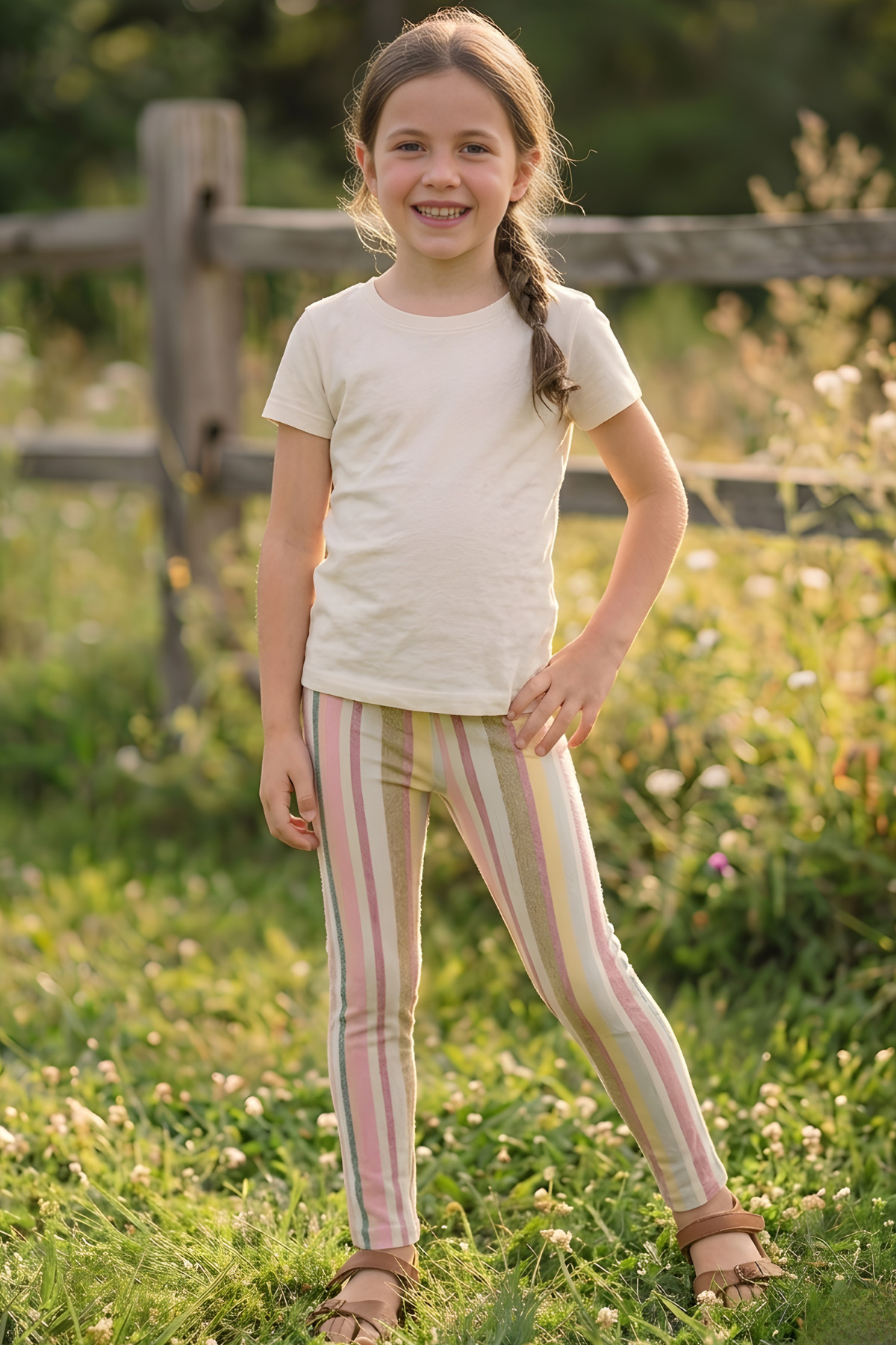 TWOO KİDS Kız Çocuk Tayt - 6'lı Set Desenli Likralı Mevsimlik Rahat Pamuklu Terletmez Uzun Tayt (2-13 YAŞ) St4 fotoğrafı 5 (önizleme)