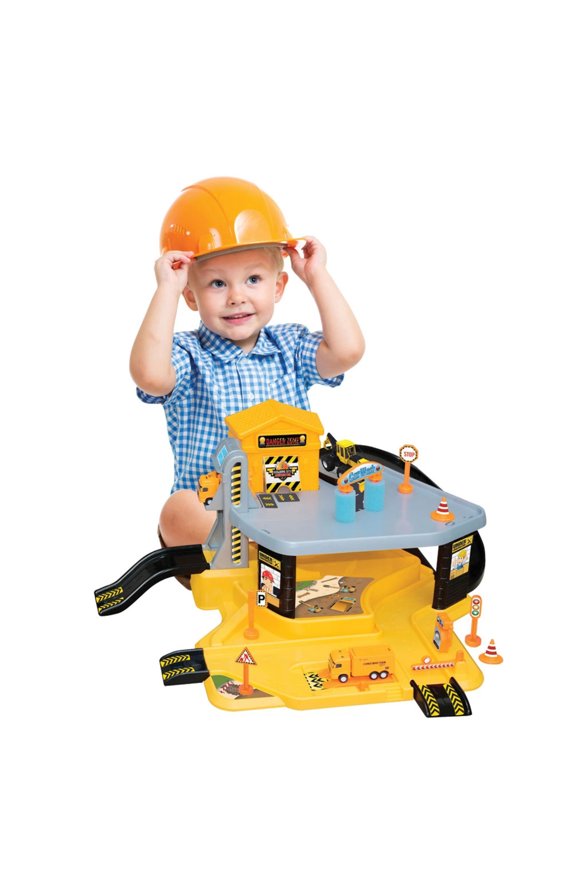 Doğan Oyuncak Dünyası Şantiye Garaj Seti - Otopark Seti - Araba Seti - Hotwheels Seti - Istasyon fotoğrafı 3 (önizleme)