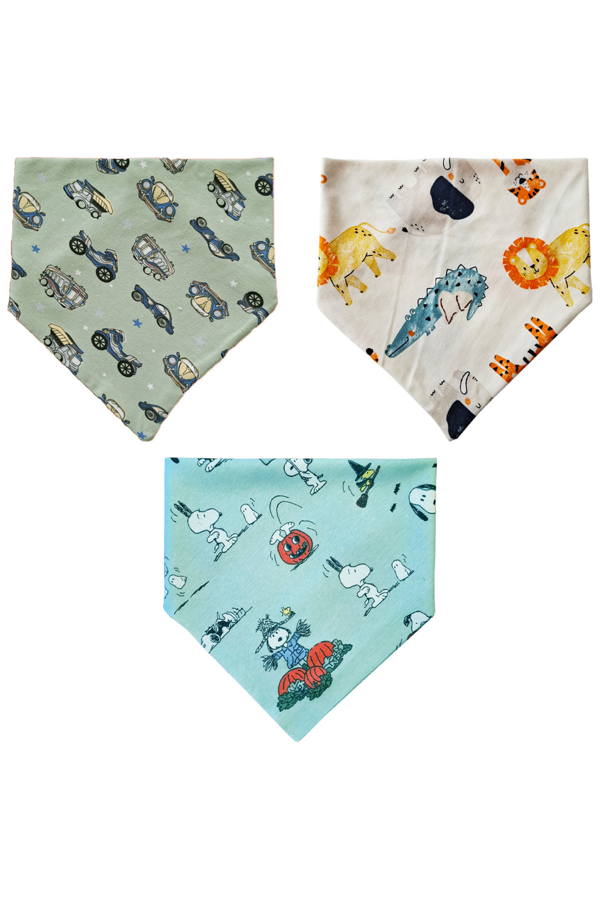 Baby Minik Üçgen Fular Penye Salya Ve Mama Önlüğü 10 Adet fotoğrafı 4 (önizleme)