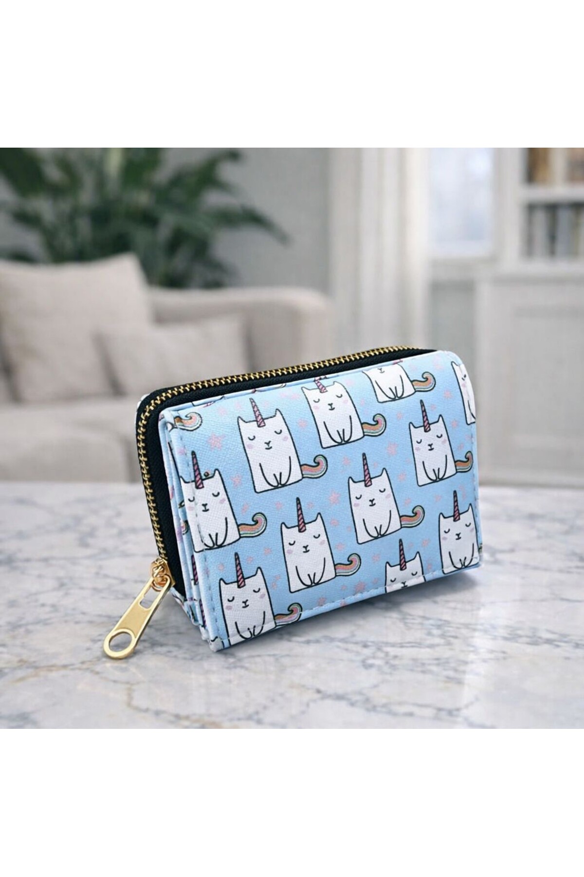 Patterned Very Useful 3-Fold Wallet
