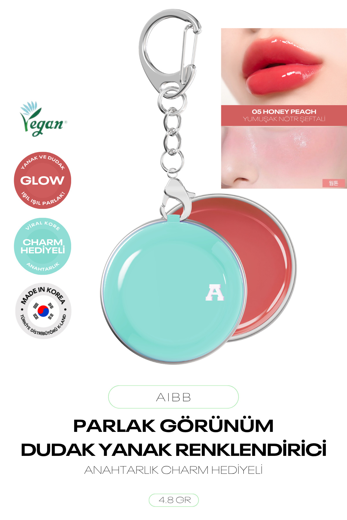 Parlak Görünüm Sağlayan Dudak Ve Yanak Renklendirici Glow Tin Pot — نارنجی AIBB_GLOW_TIN_POT