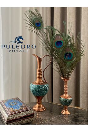 Puledro Gerçek Tavus Kuşu Tüyü 40-50 Cm 3 lü Paket Tavuskuşu Tüyü Dekoratif V...