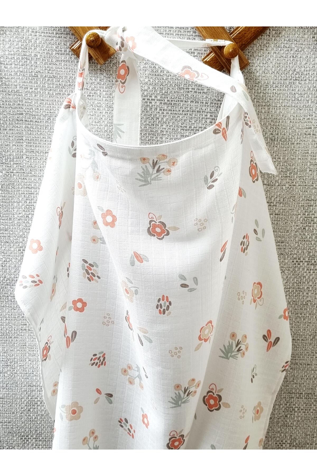Yada Baby %100 Organik Pamuktan Müslin Emzirme Önlüğü (KUMAŞLARIMIZ SERTİFİKALIDIR) fotoğrafı 2 (önizleme)