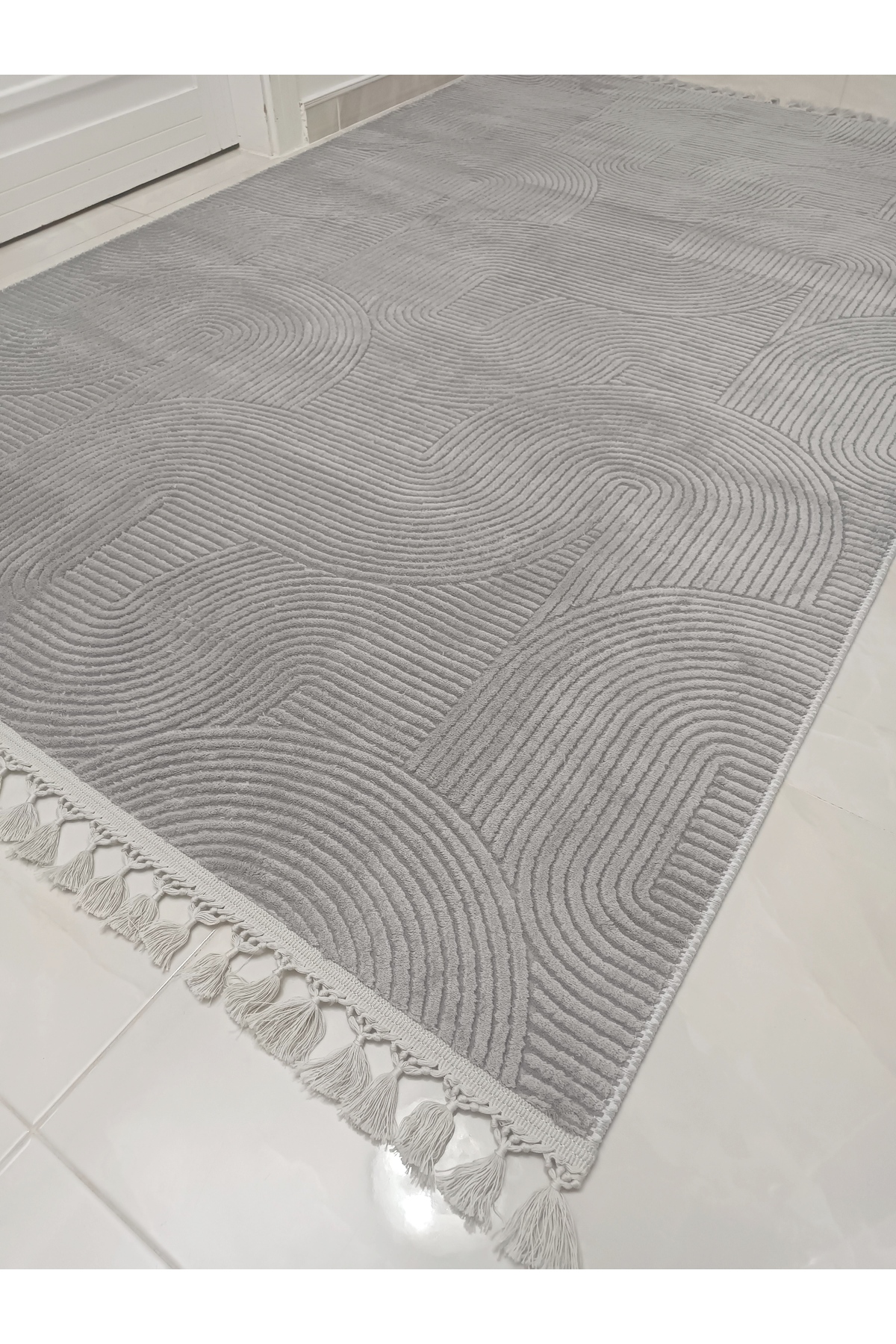 Modern Tasseled Luxury LOUNGE RUG - Runner Aisle Kitchen Rug - Non-Slip Rug