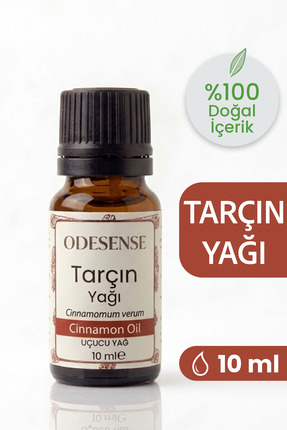 ODESENSE Tarçın Kabuğu Uçucu Yağı 10 ml %100 Doğal Ve Saf Içerik Damlalıklı K...