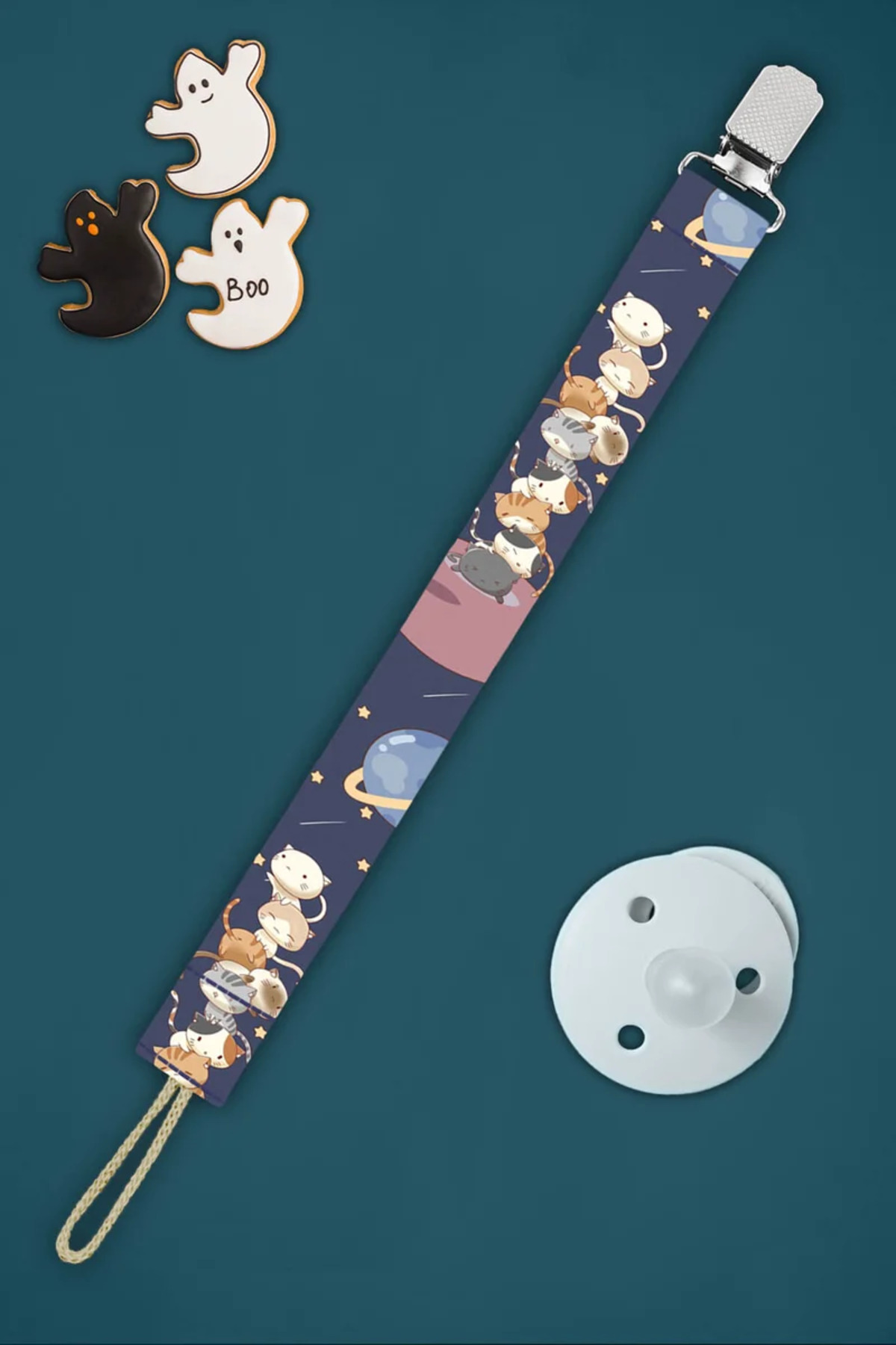 Apptakı Yavru Kediler Bebek Emzik Askısı Emzik Zinciri Emzik Tutacağı Emzirme Aksesuarı - EMZ0021 fotoğrafı 2 (önizleme)