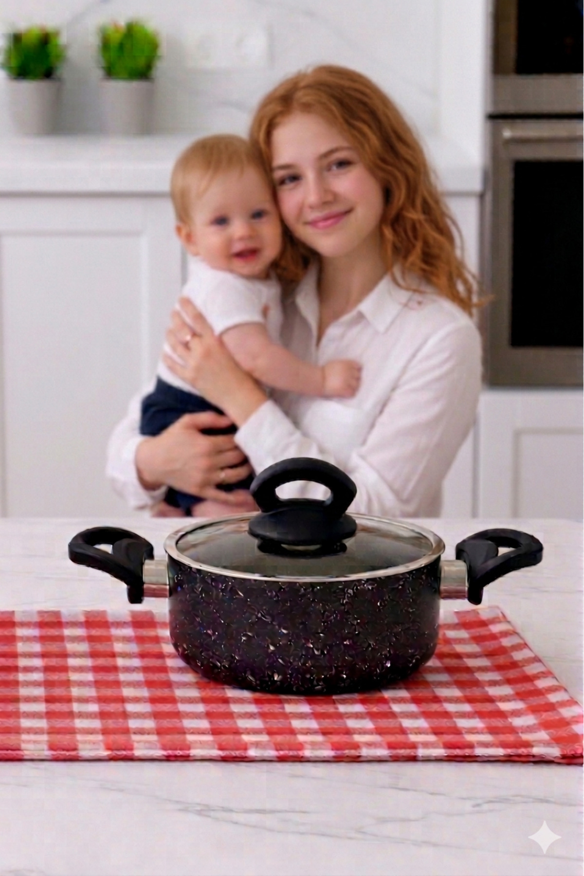 mini granite pot 16 cm (food pot)