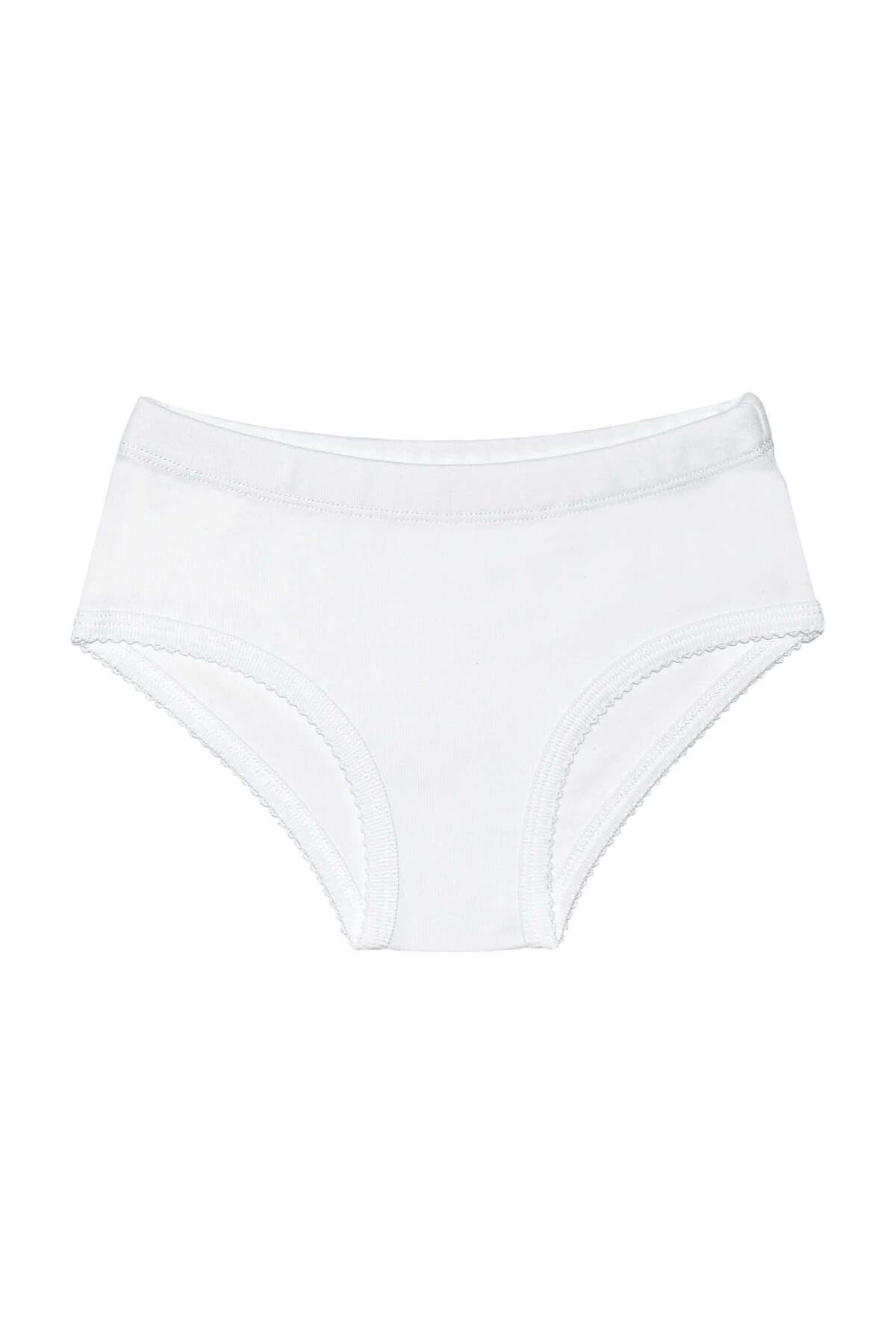 OrganicKid Basic Beyaz Kız Çocuk İç Çamaşır Set 3'lü fotoğrafı 5 (önizleme)