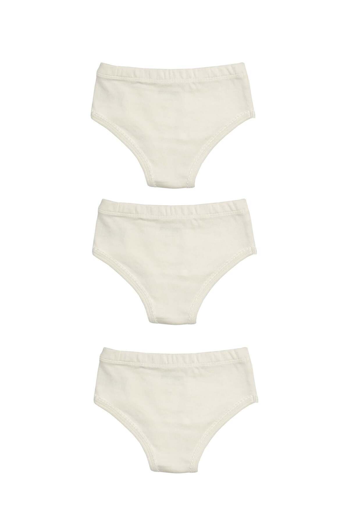 OrganicKid Naturel Kız Çocuk İç Çamaşır Set 3'lü fotoğrafı 4 (önizleme)