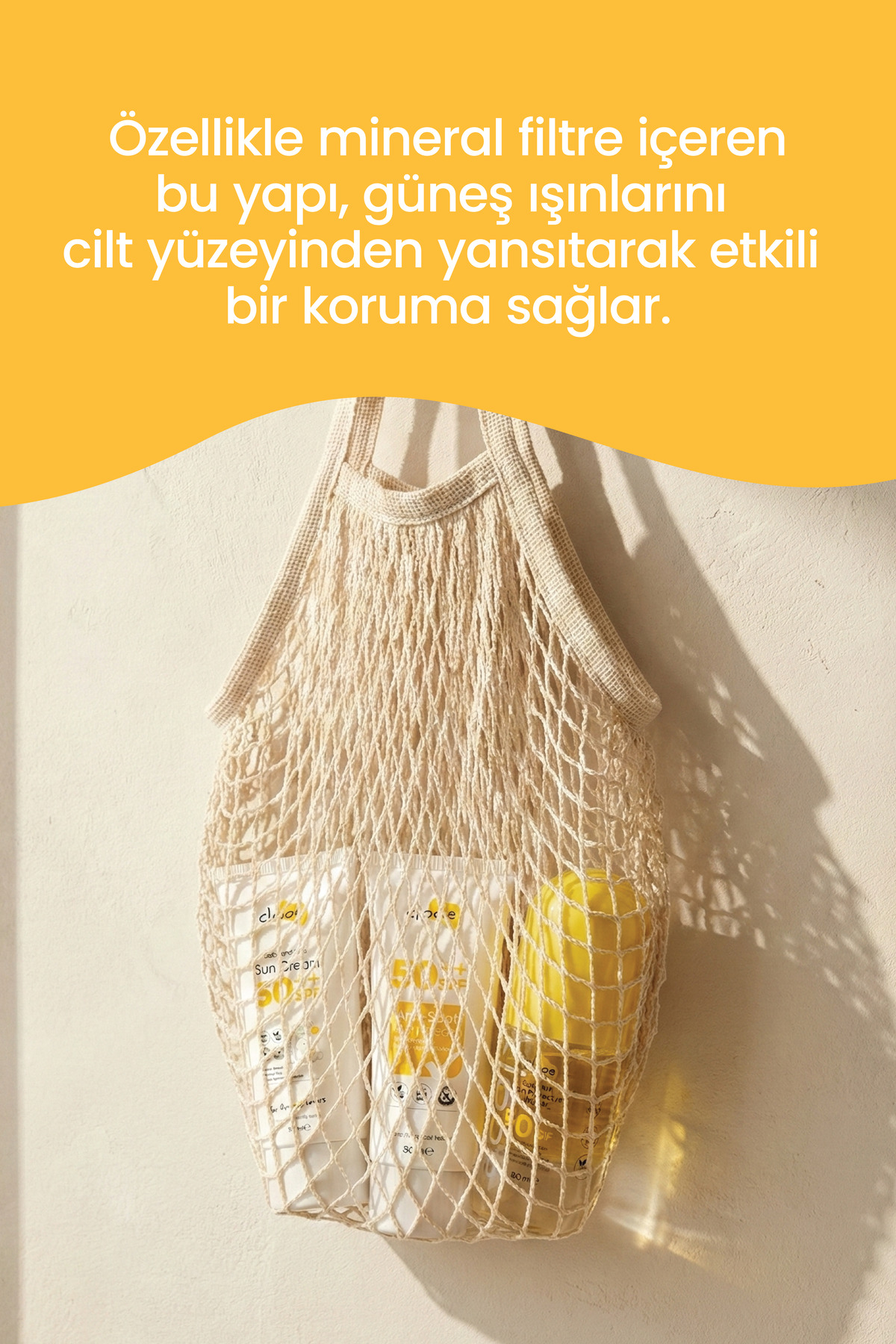 2'li Bebek & Çocuk Güneş Kremi SPF 50++ 50 ml - Mineral Filtreli - Yüksek UVA & UVB Koruması - Organik -Glutensiz - Yüz ve Vücut İçin — PKA016 — تصویر 4 از 6