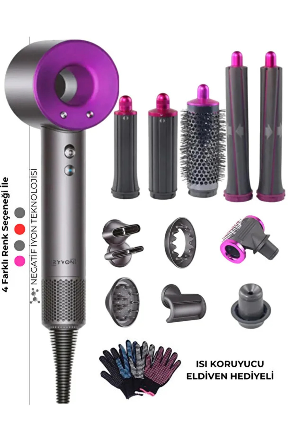 RYVON Saç Kurutma Ve Şekillendirici Full Set 12in1 - Fiyatı, Yorumları