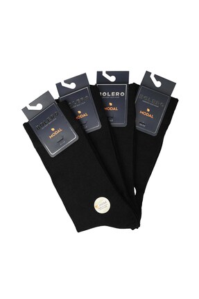 Bolero Erkek Premium Dikişsiz 12'li Soket Modal Çorap Siyah