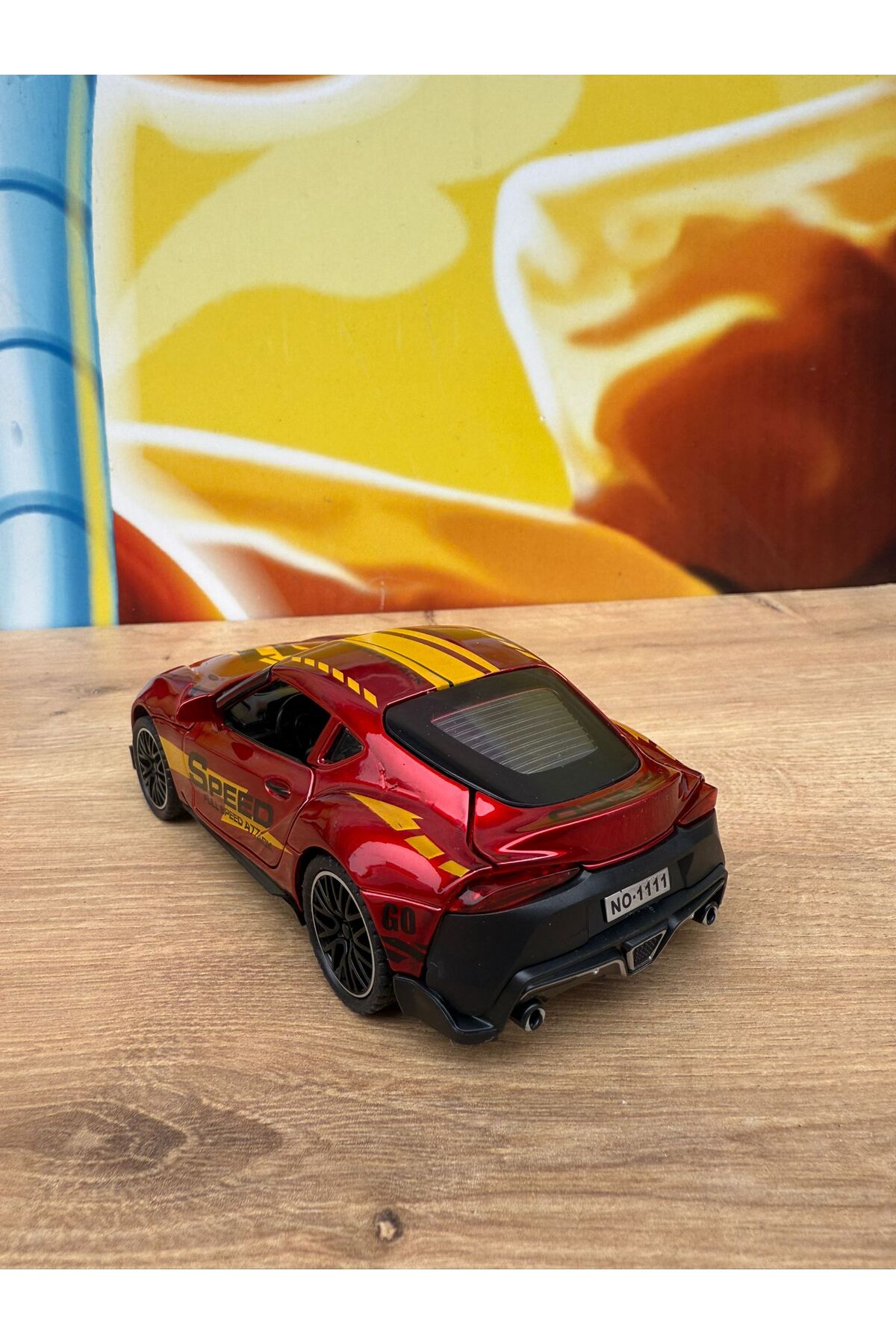scntoys Metal Oyuncak Araba Toyota Supra Çek Bırak Model Araba Diecast Araba Supra Araba fotoğrafı 7 (önizleme)