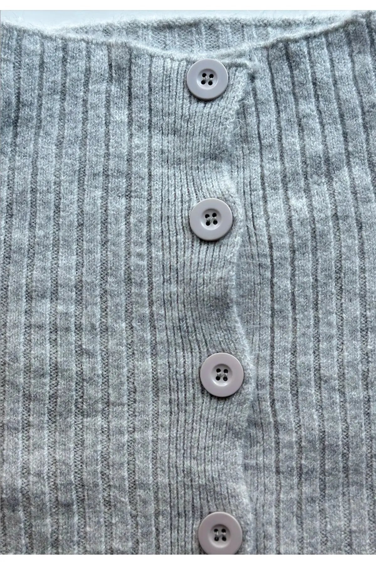 Noi Belis  Basic Crop Yumuşak Dokulu Dik Yaka Triko Hırka AW25HI0004 - Görsel 3