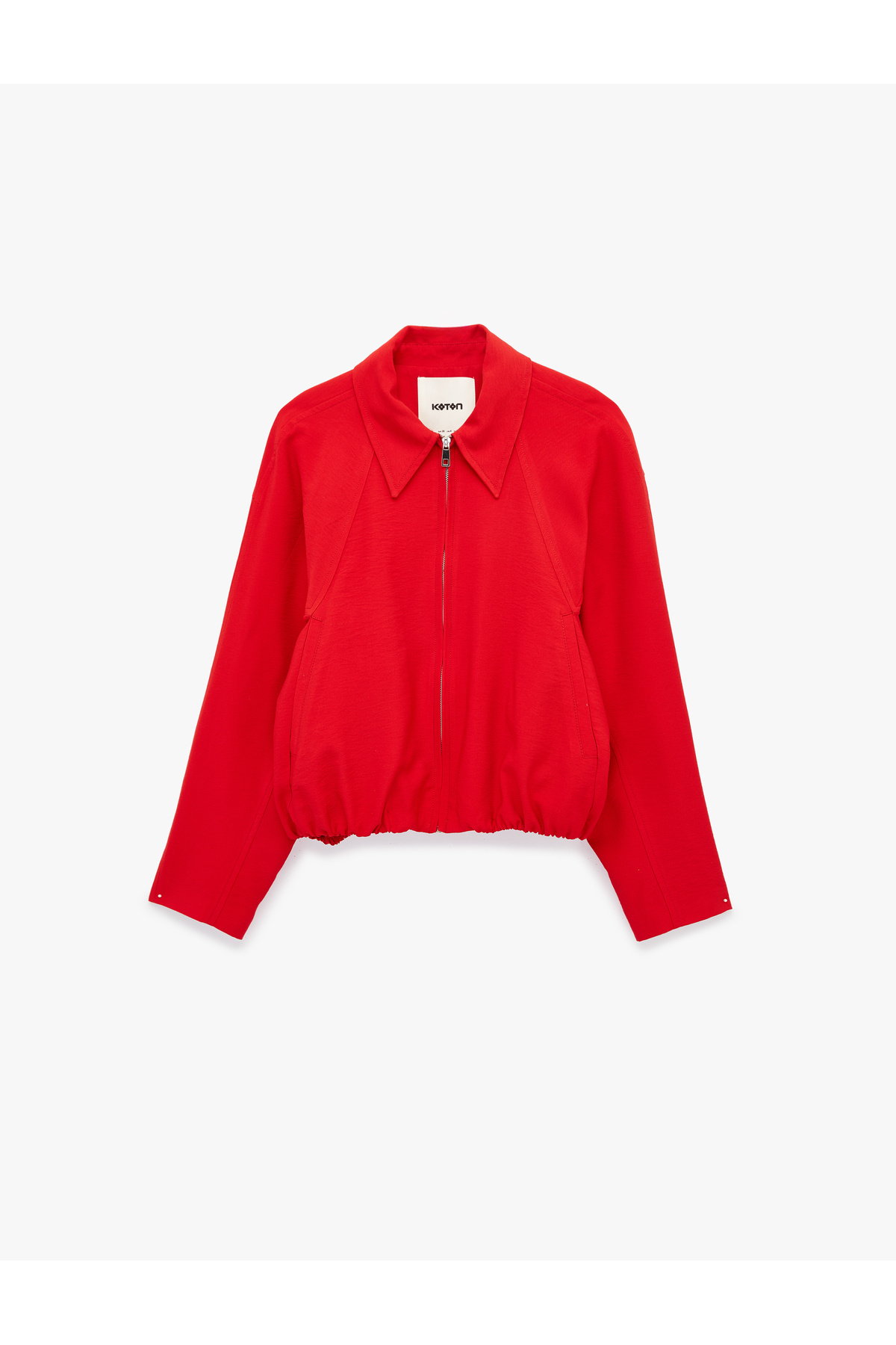 Koton  Cepli Uzun Kollu Fermuarlı Bomber Ceket - Görsel 4