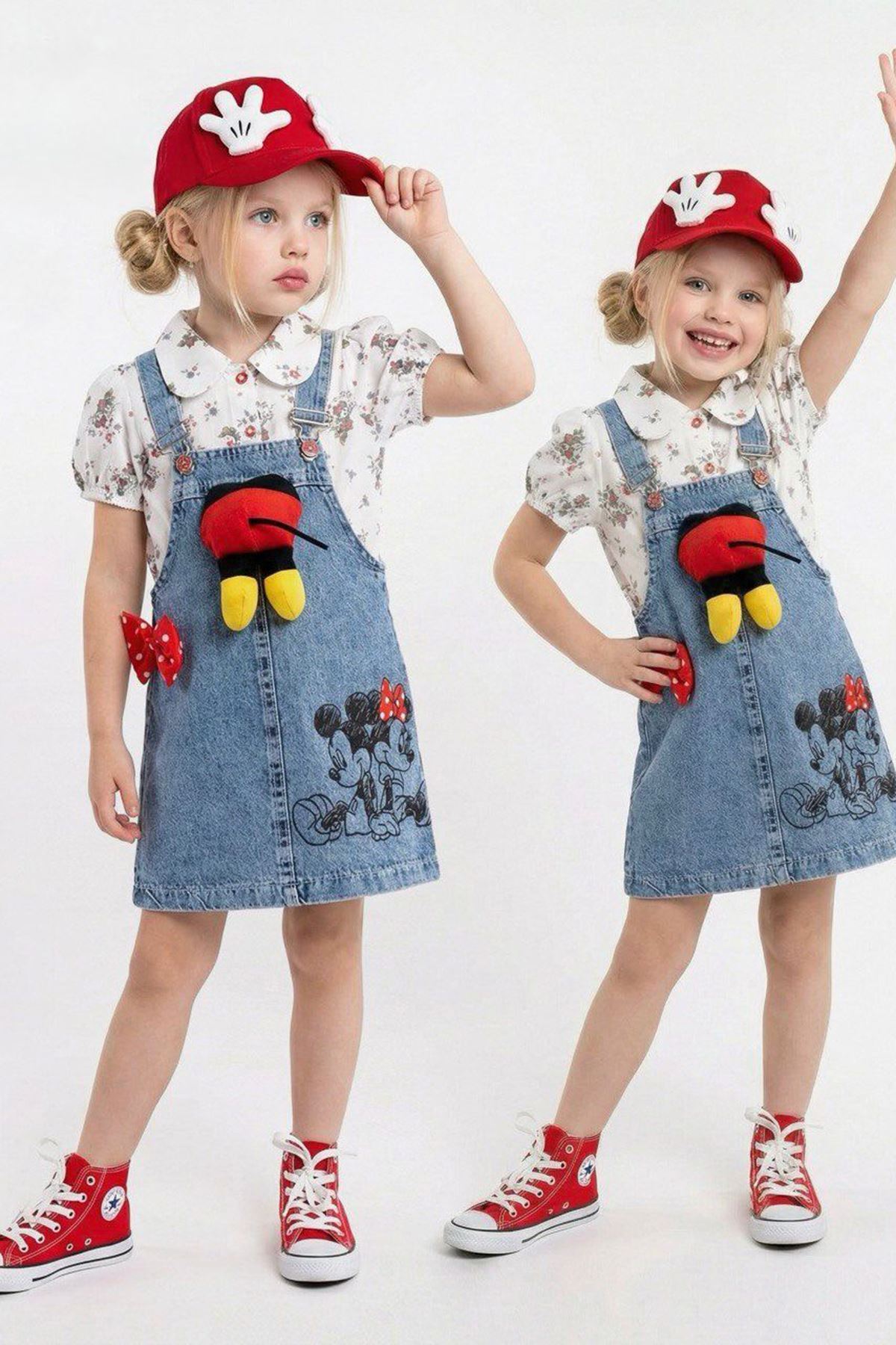 Minigimin Cicileri Miniğimin Cicileri Mnn 3 Boyutlu Tasarım Jile 3 lü Şapkalı Takım - Mavi fotoğrafı 2 (önizleme)