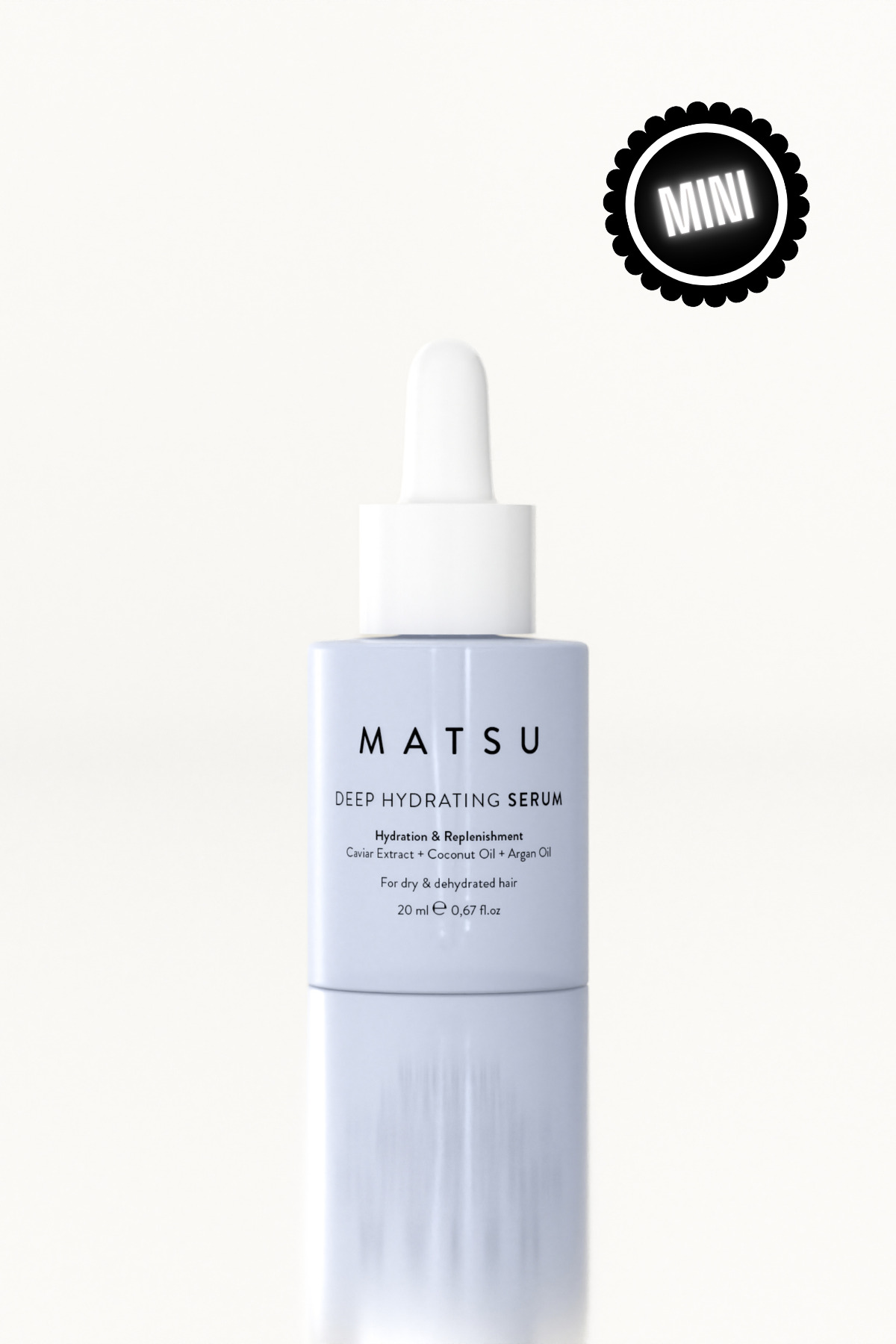 MATSU Deep Hydrating Kuru Saçlar İçin Yoğun Nem Veren Elektriklenme Karşıtı Saç Serumu 20 ml Seyahat Boy — MP177