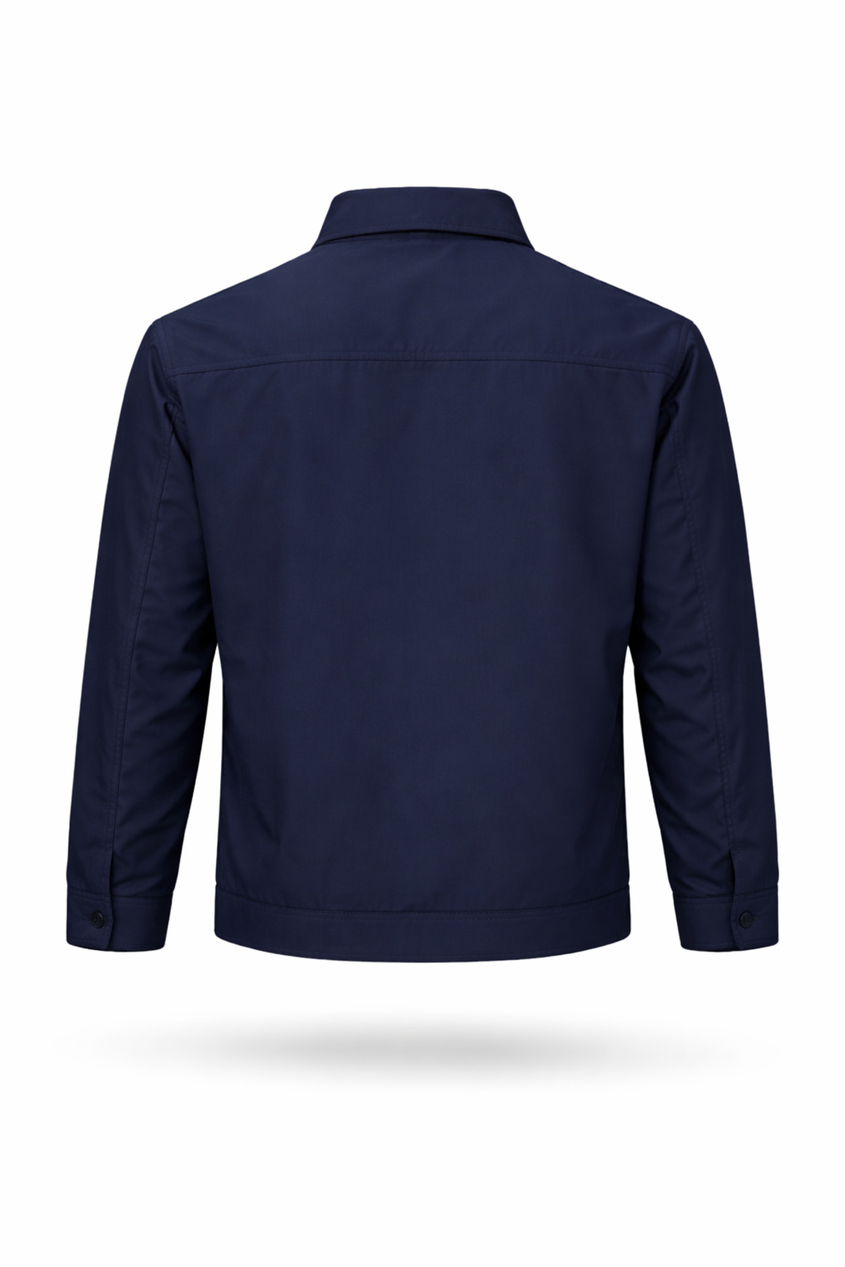 REGOS  Erkek Lacivert Regular Bonded Kumaş Klasik Yaka Mevsimlik&Yazlık Mont - Görsel 6
