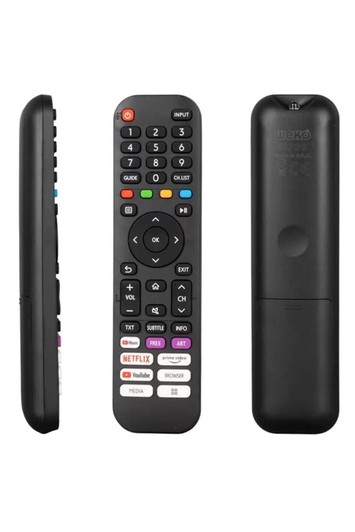 LTG Nova Hey Awox Netflıx-Youtube-Prıme Vıdeo Tuşlu Lcd Led Tv Kumanda (40174=21786) Televizyon