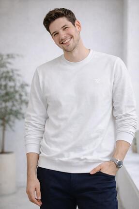 The Feel Hope erkek dar kesim flim fit bisiklet yaka desenli kazak