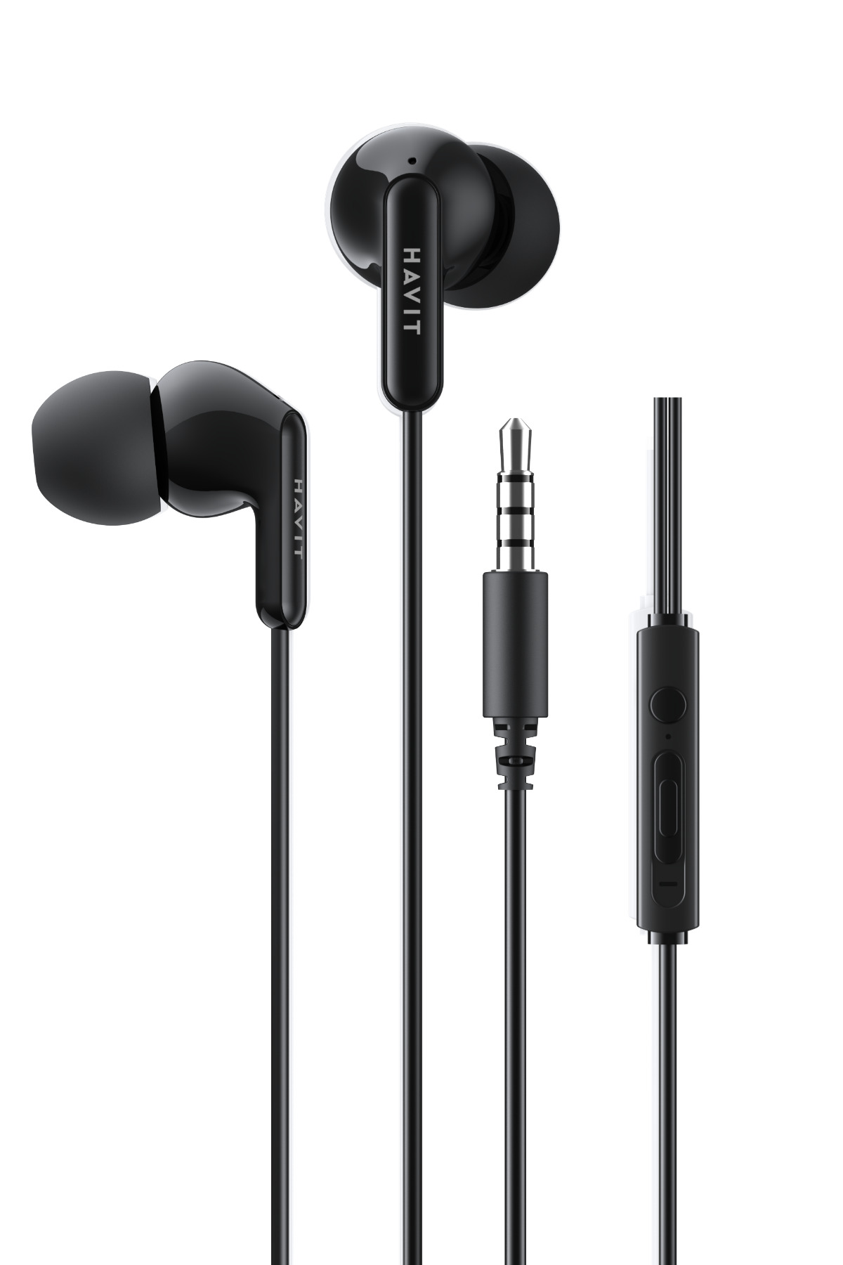 E335P In-Ear Wired Headset with Microphone, 3.5mm Jack, 1.2m Cable