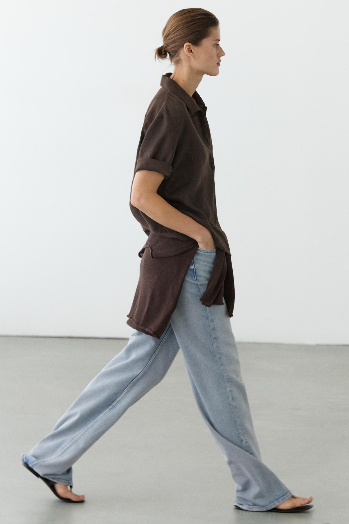 Massimo Dutti  Polo keten bluz - Görsel 3