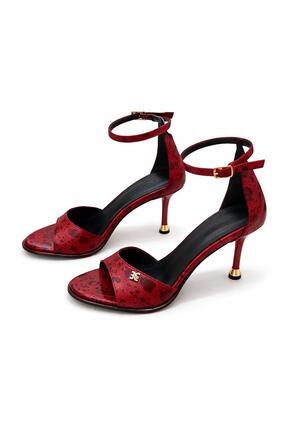 PATRON SHOES Kadın Hakiki Deri 8 Cm Topuklu Ayakkabı Bilek Bantlı Zarif ve Ko...