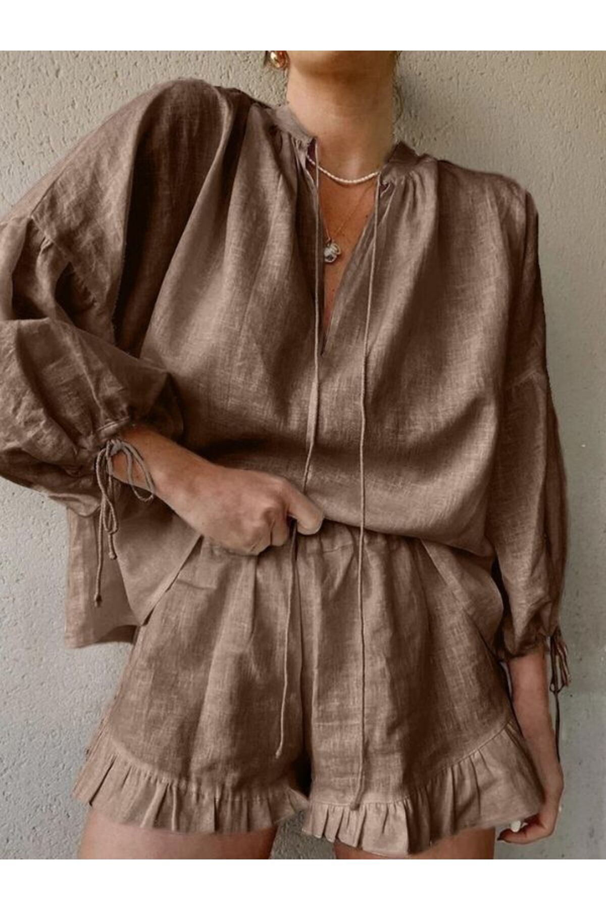 Fashiontayt ΣΕΤ ΥΦΑΣΜΑΤΩΝ ΜΟΥΣΛΙΝΑΣ ΚΟΡΥΦΑΙΟΥ ΕΠΙΠΕΔΟΥ