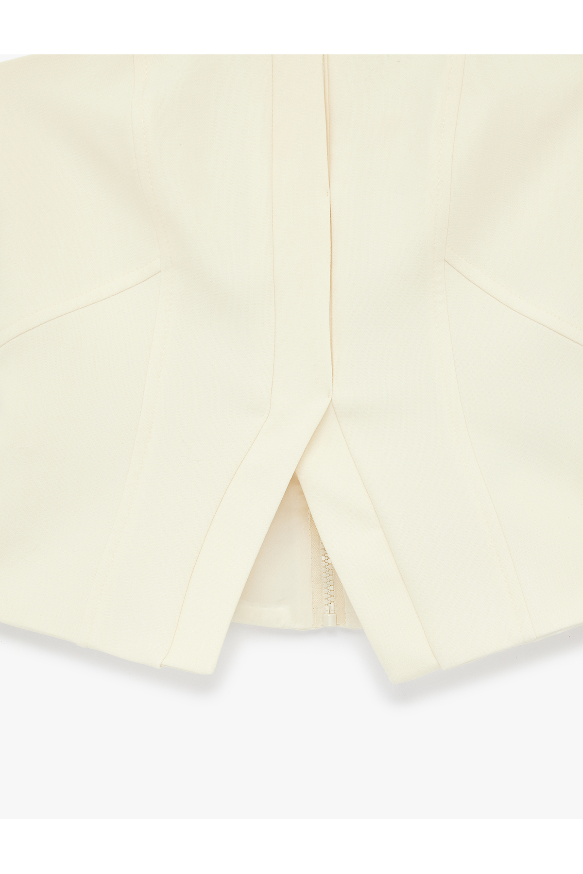 Koton Slim Fit Yırtmaç Detaylı Straplez Korse Büstiyer görsel 5