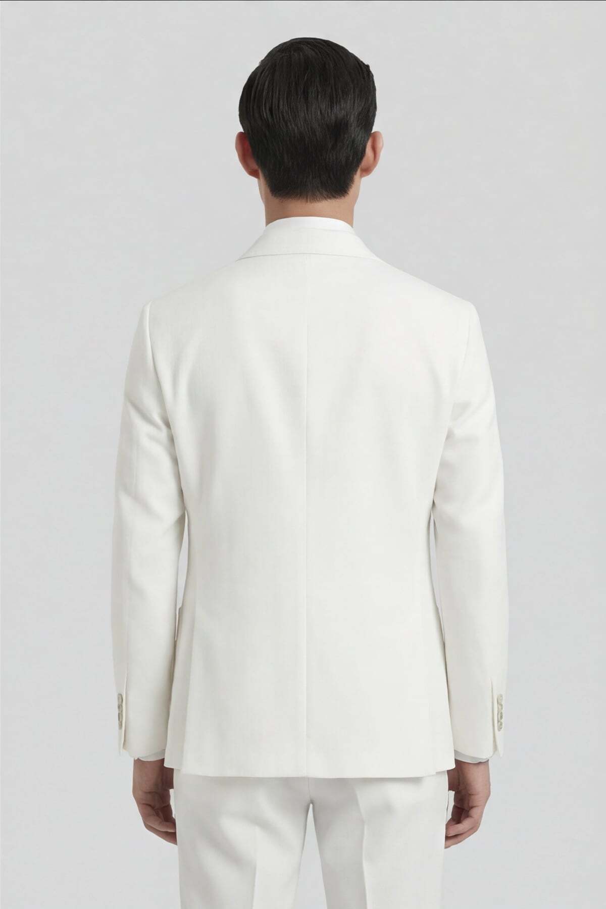 Giotelli  Erkek Pamuk Karışımlı 6 Drop Klasik Ekru Takım Elbise - Görsel 4