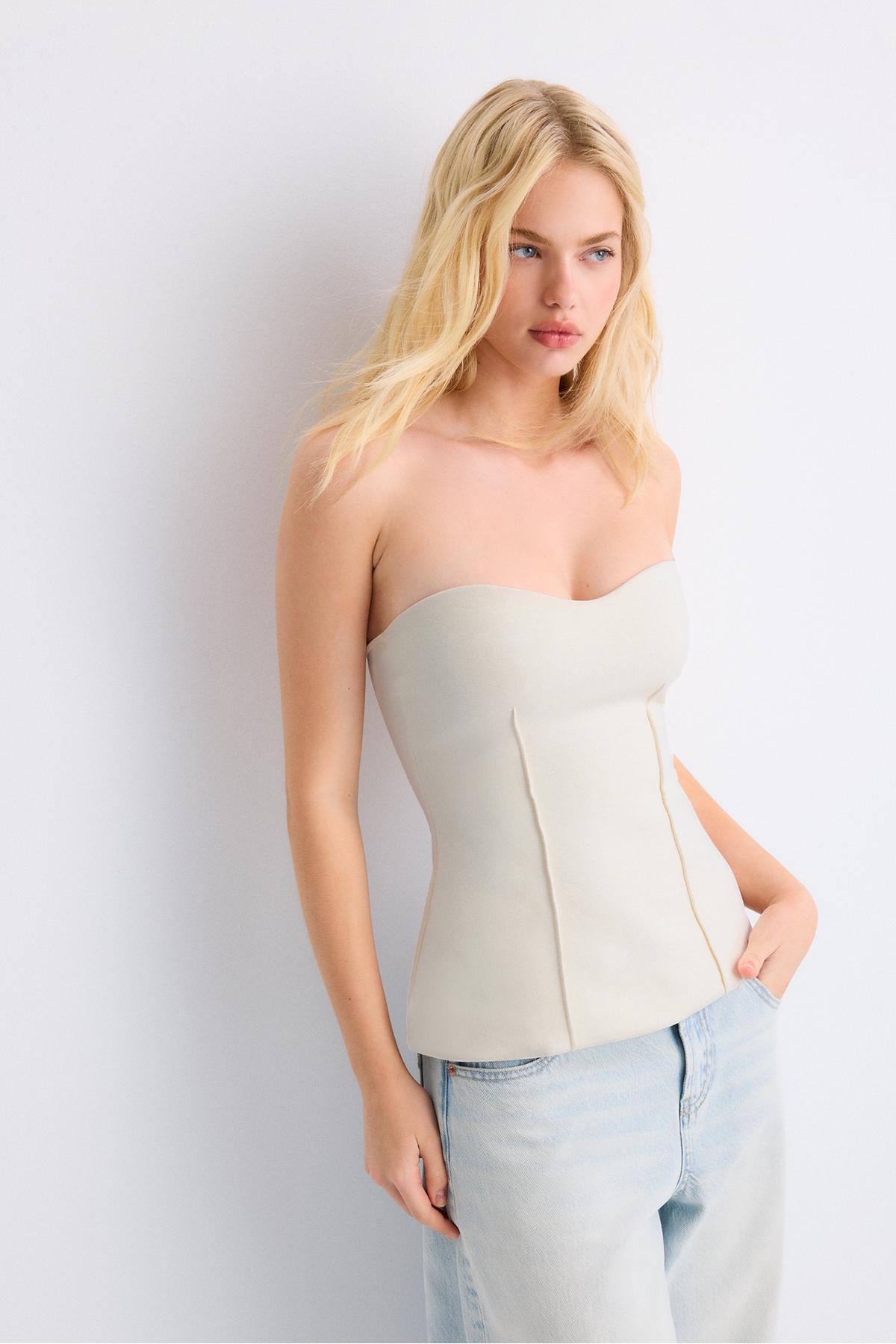 Stradivarius Kalp yaka bandeau