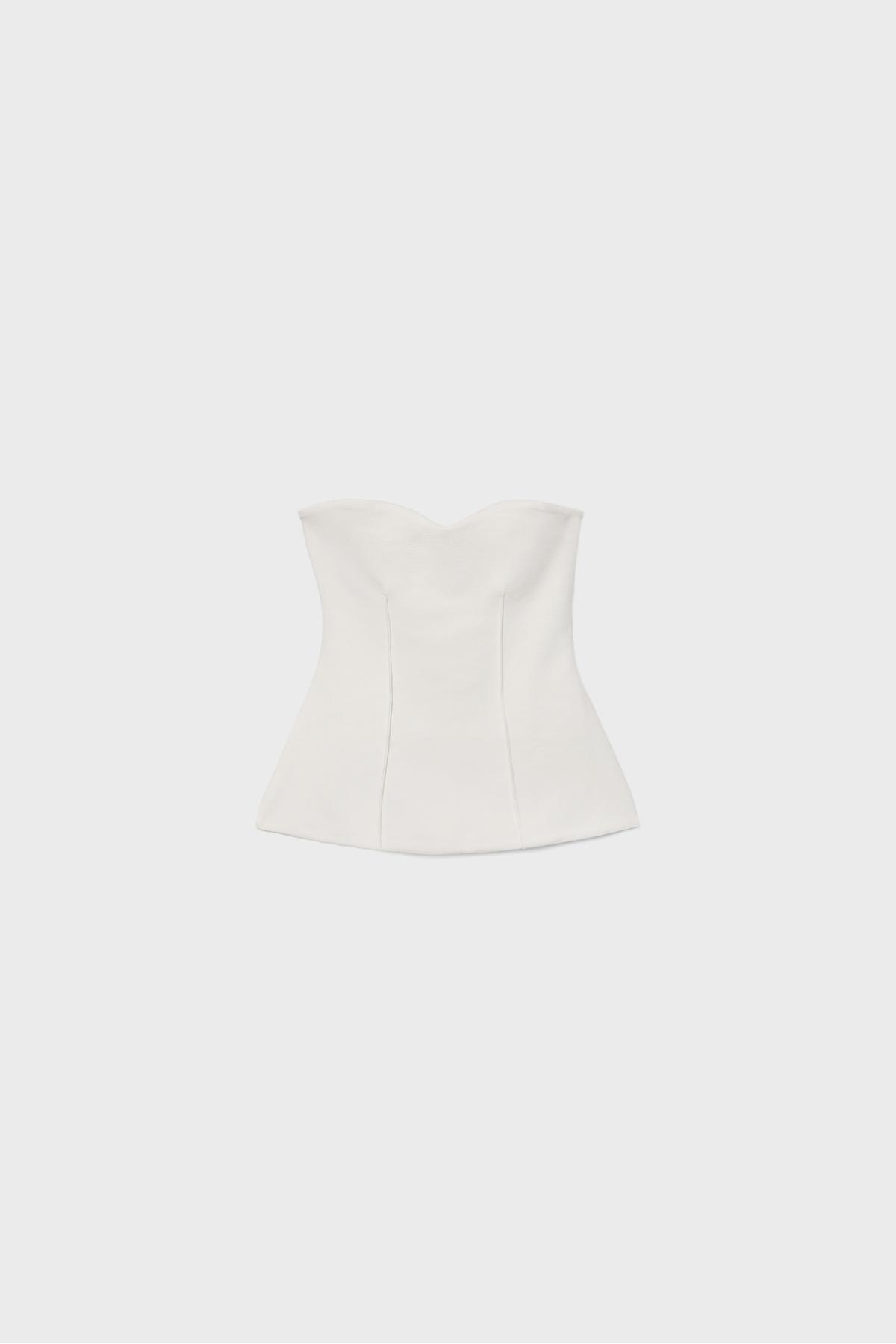 Stradivarius Kalp yaka bandeau görsel 6