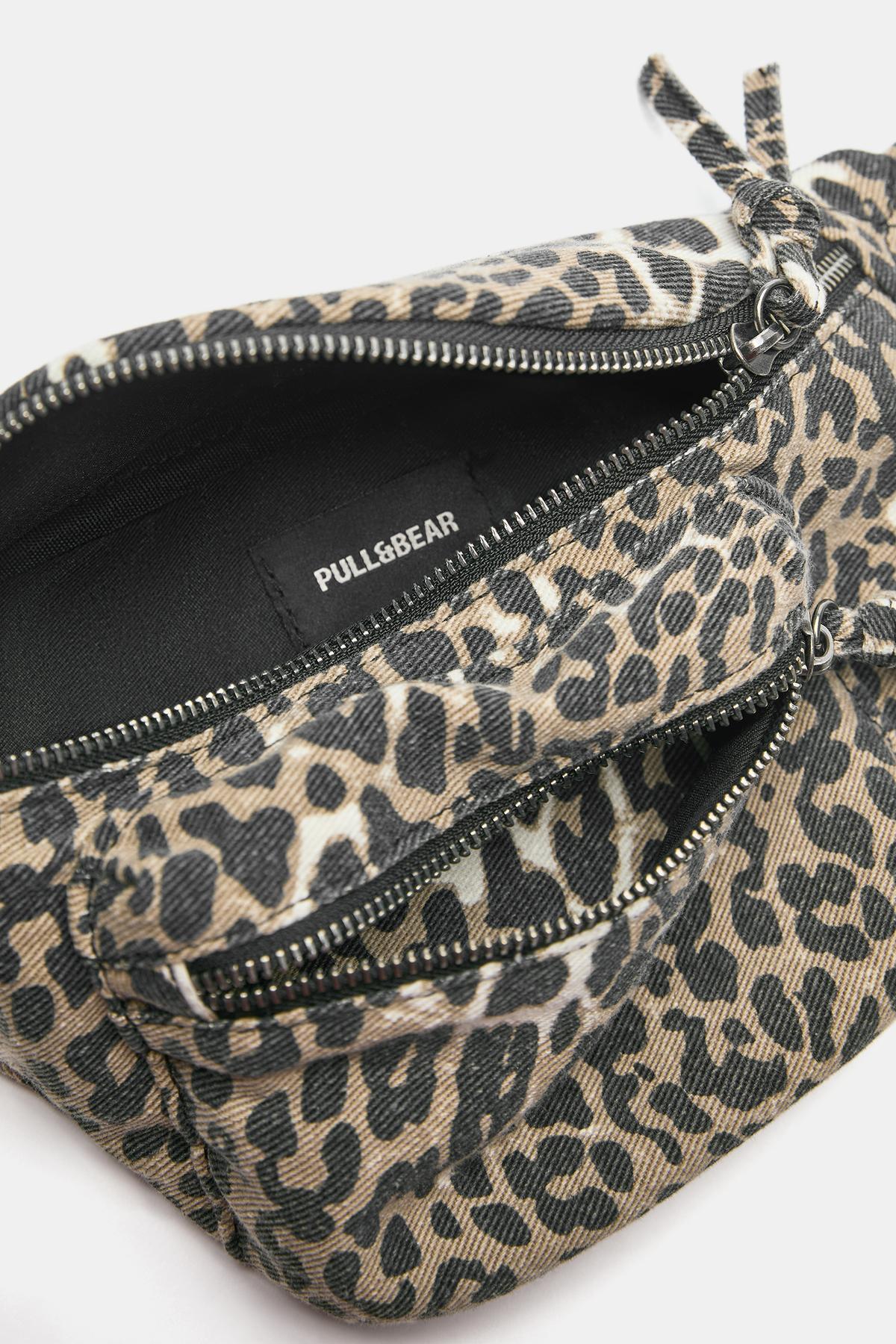 Pull & Bear Leopar bel çantası görsel 3