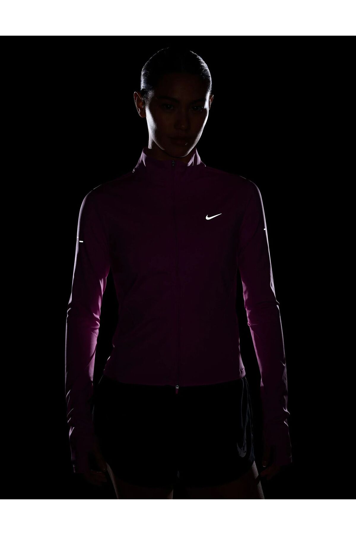 Nike Swift Dri-FIT FZ Midlayer Kadın Pembe Sweatshirt REDSPORT görsel 5